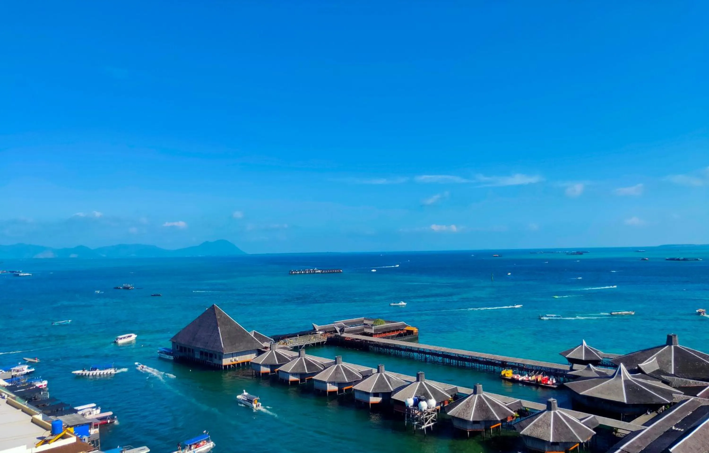 Sea view in Grace Hotel Semporna