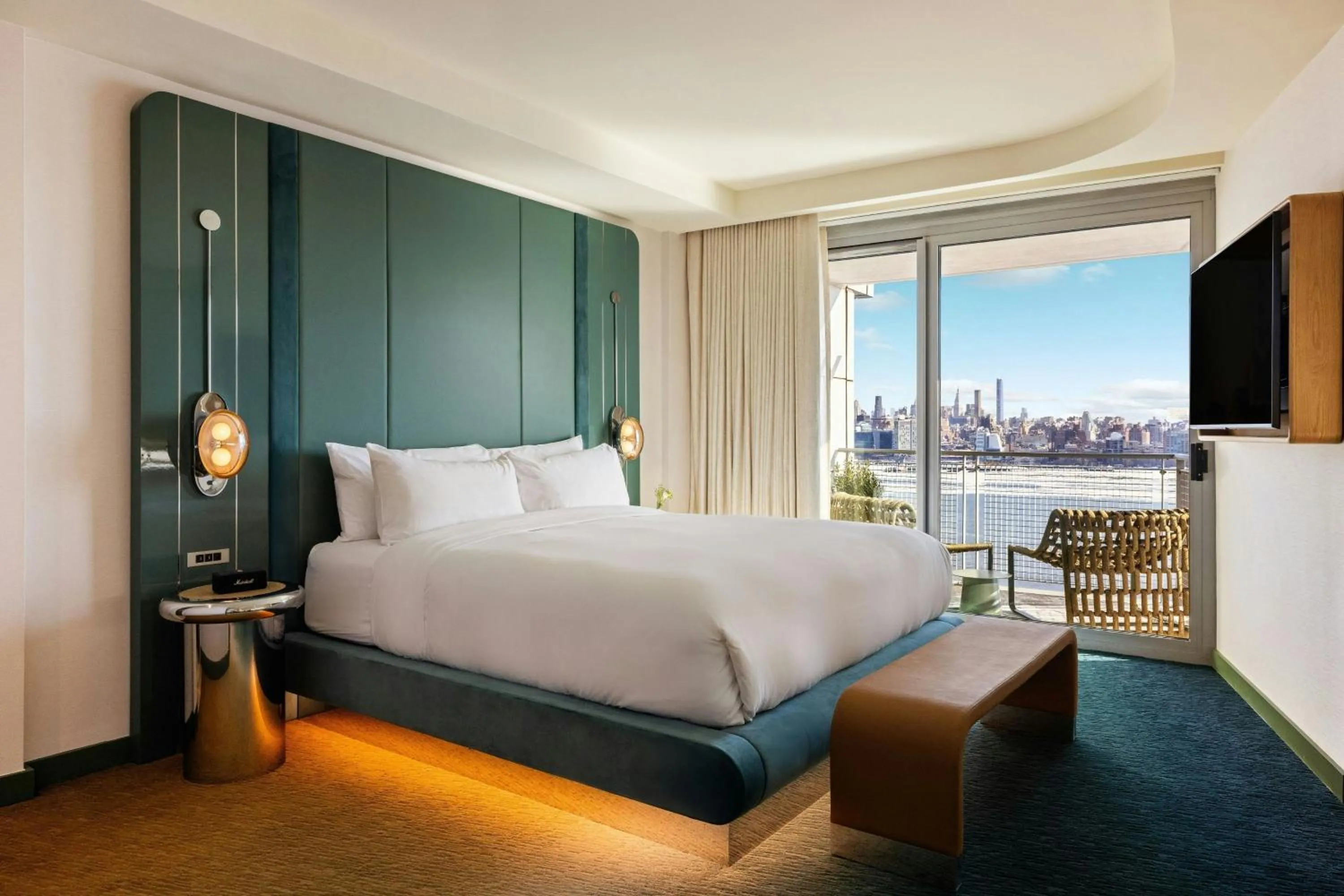 Bedroom, Bed in W Hoboken