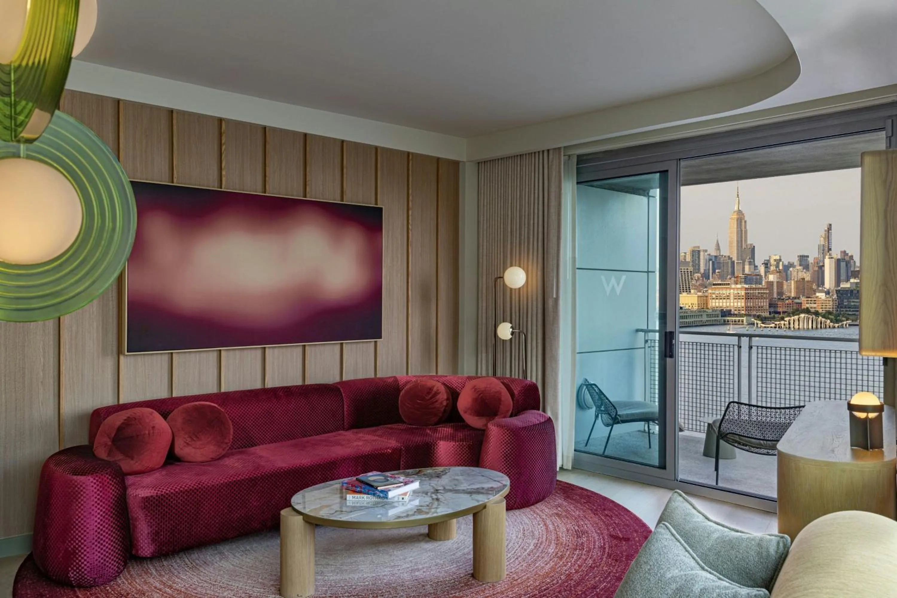 Living room in W Hoboken