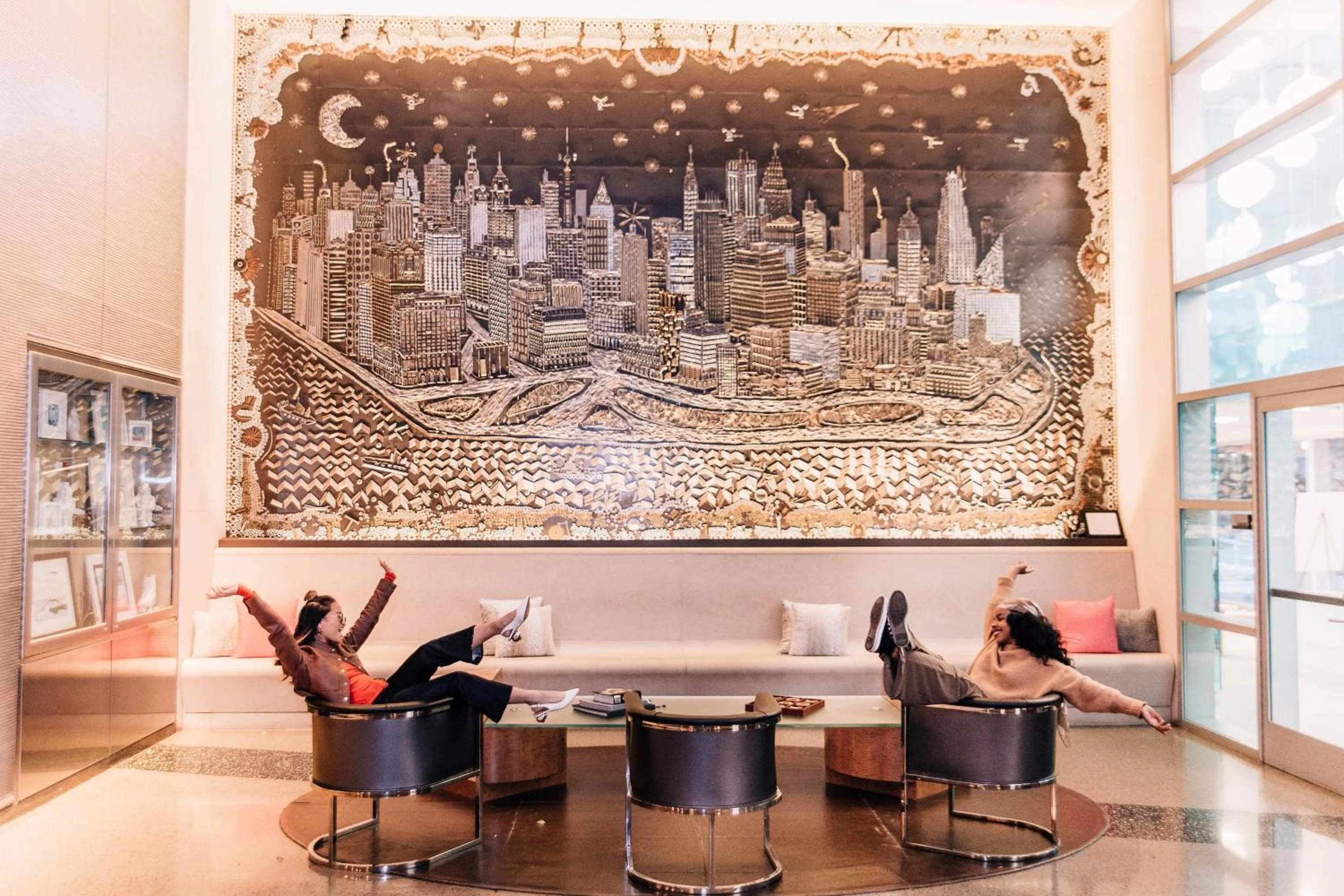 Living room in W Hoboken