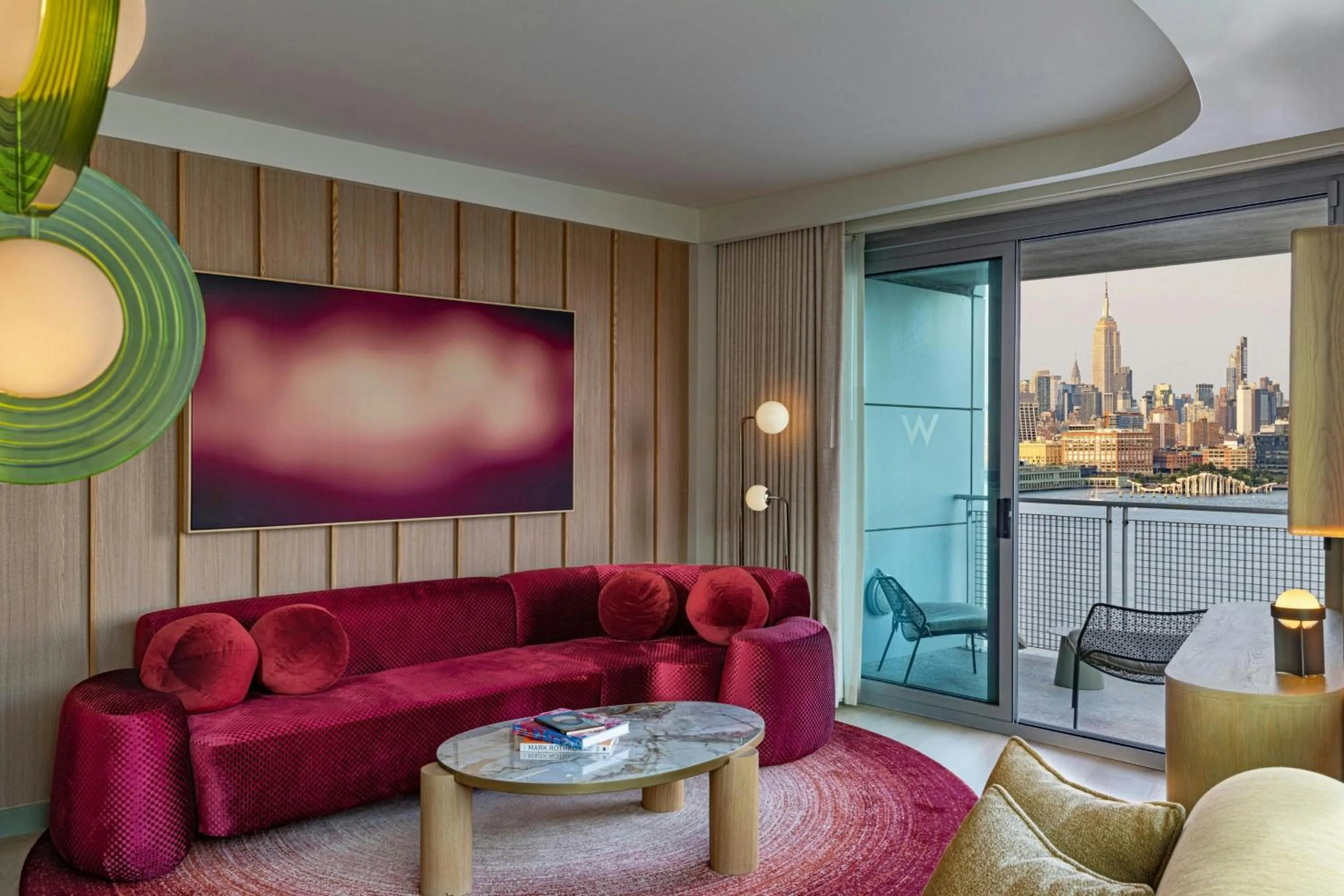 Living room in W Hoboken