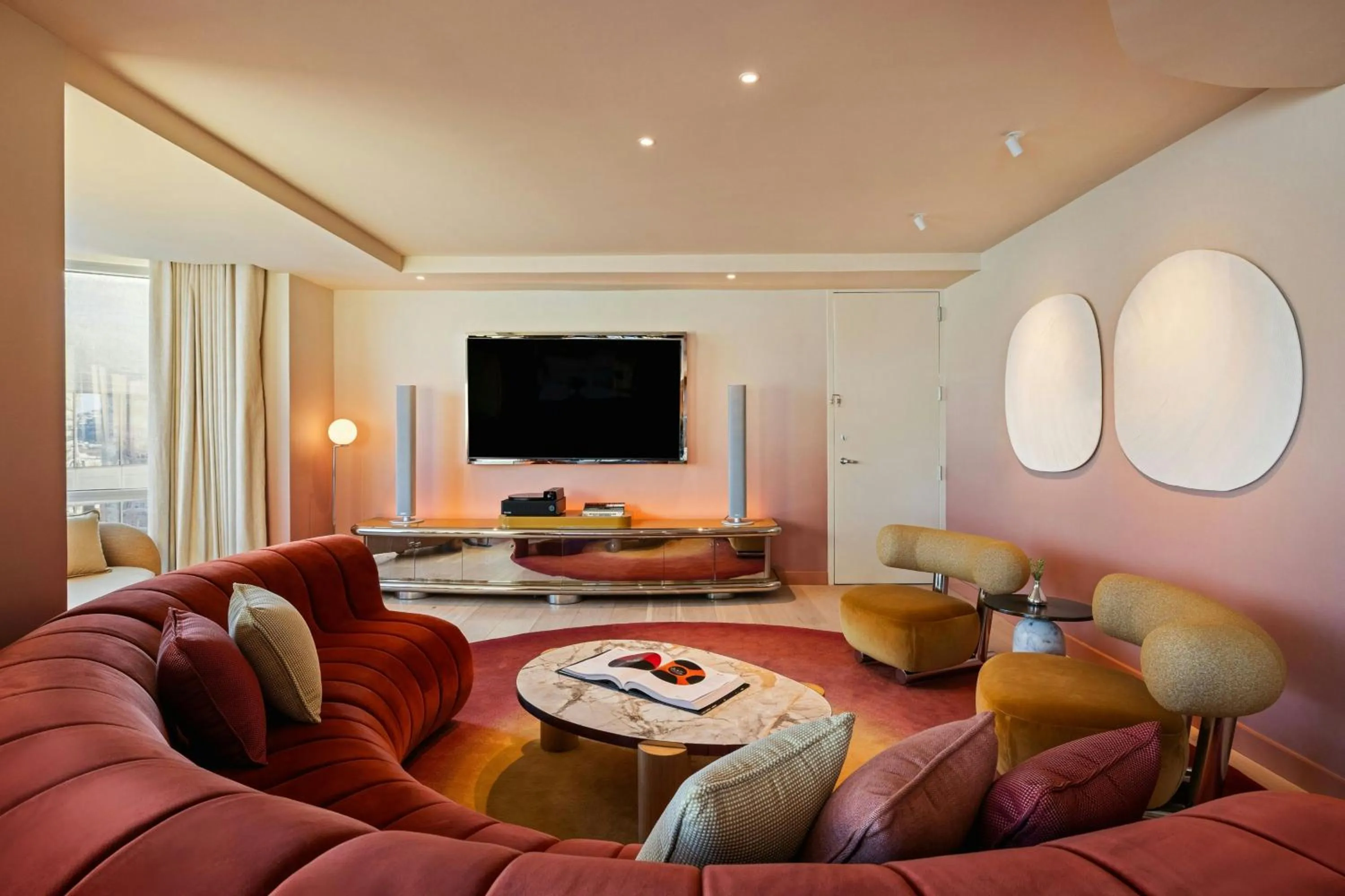 Living room in W Hoboken