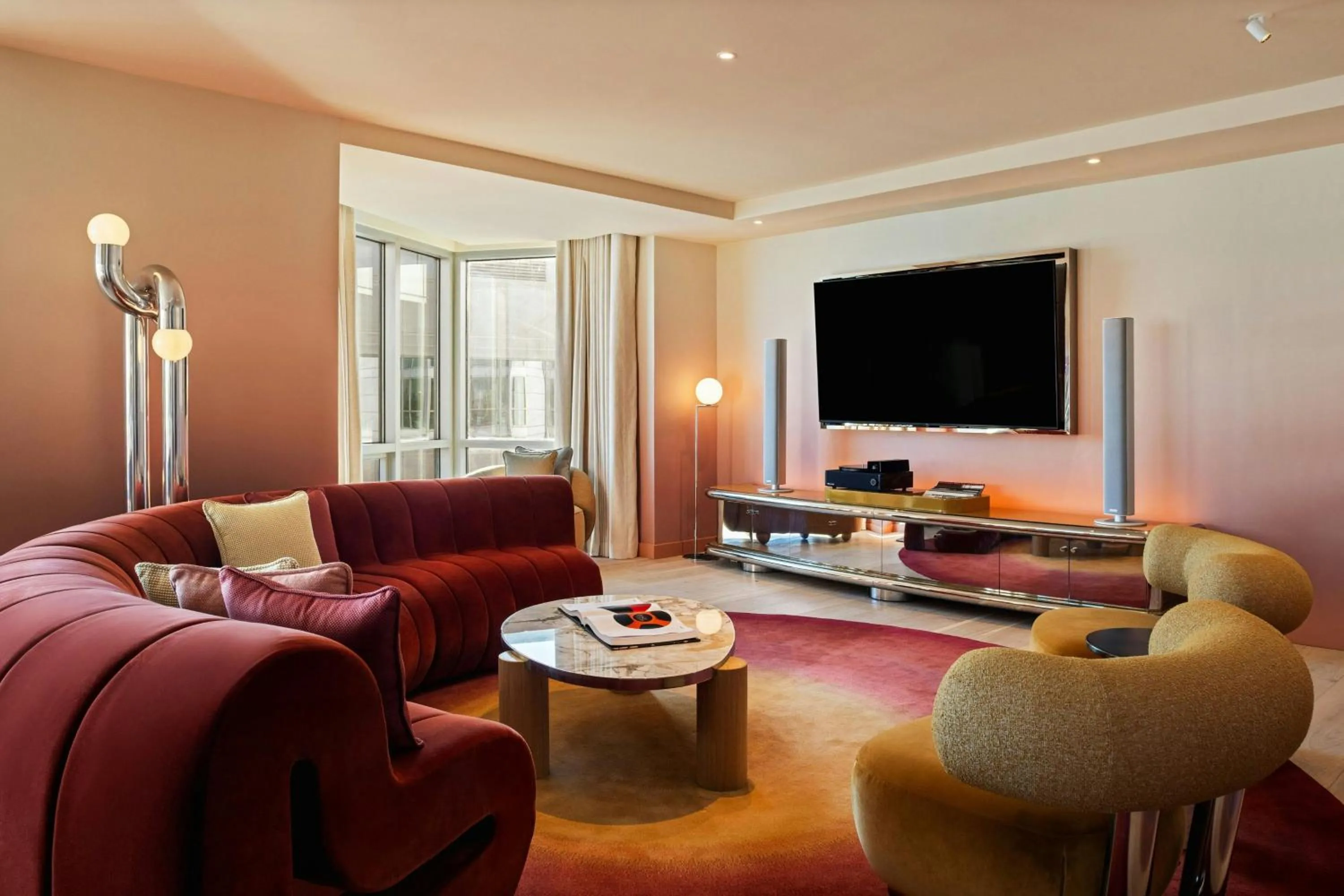 Living room in W Hoboken