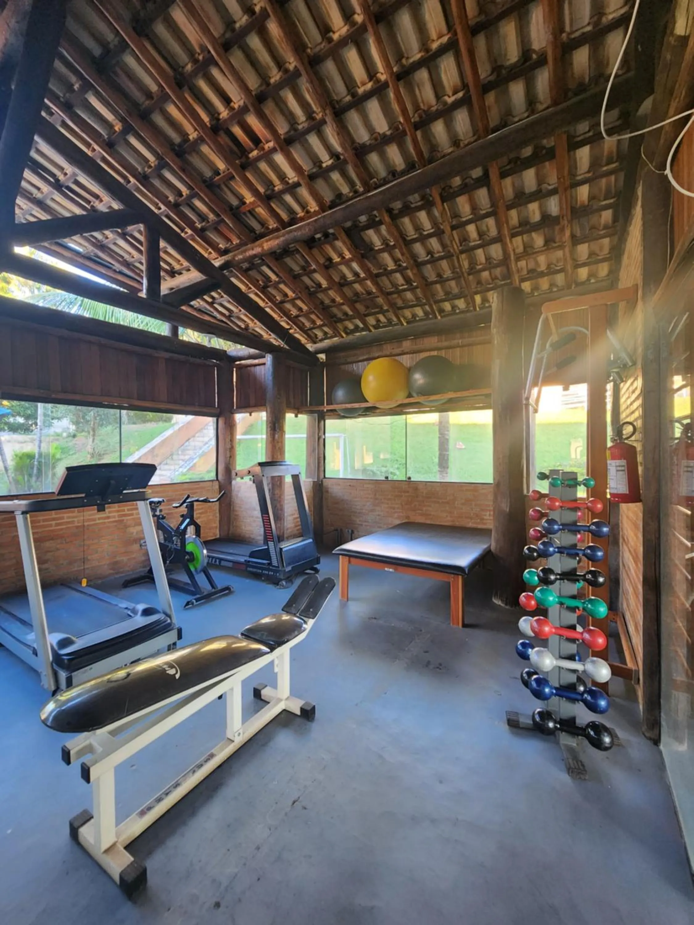 Fitness centre/facilities in Hotel Porto dos Milagres