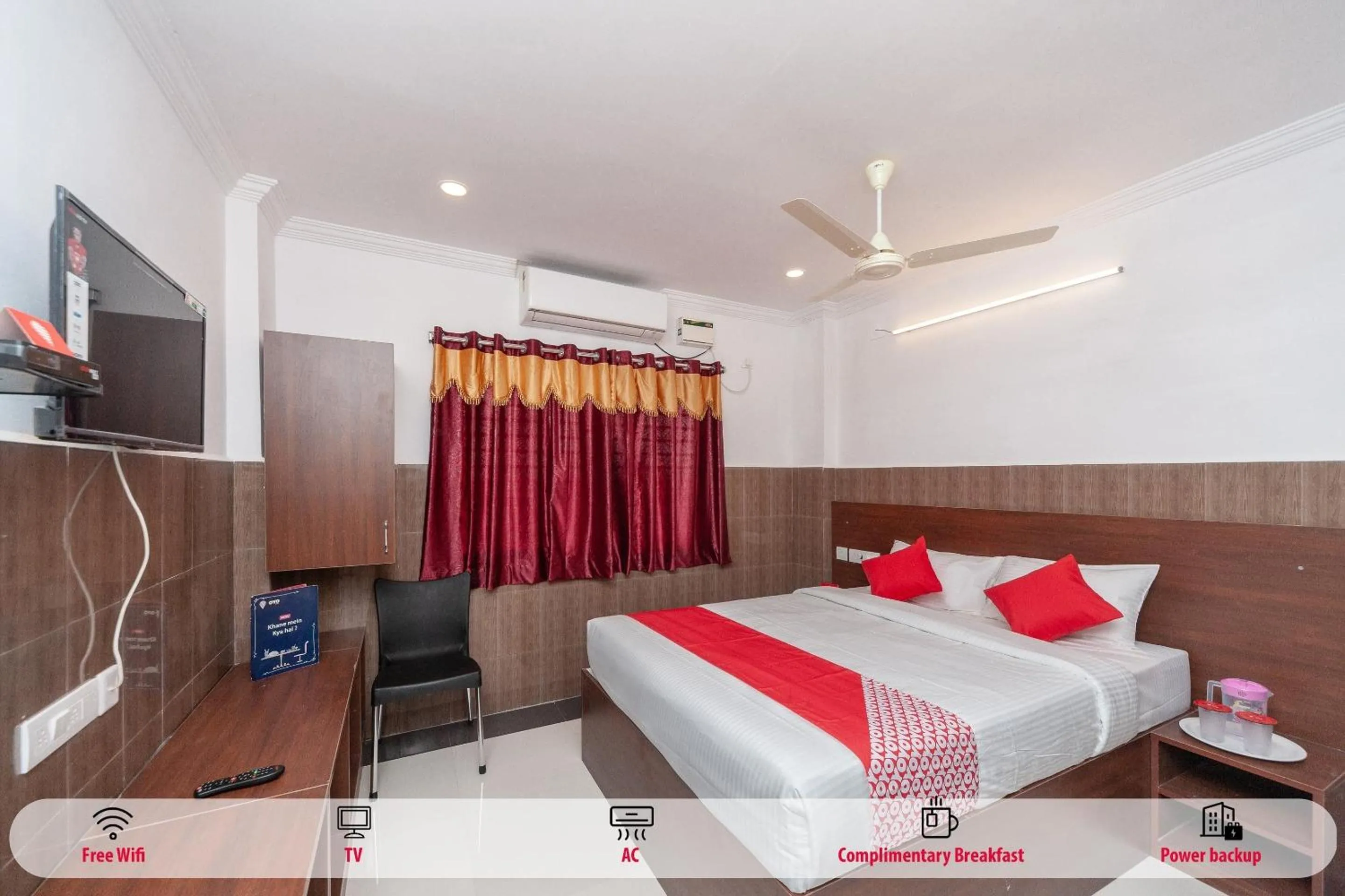 Bedroom, Bed in Capital O Srinivasa Residency