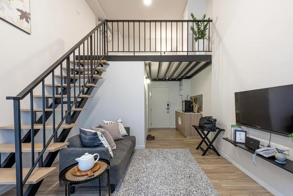 TV and multimedia, Seating Area in Q-Box Hotel Bangkok Blossom (SHA Plus)