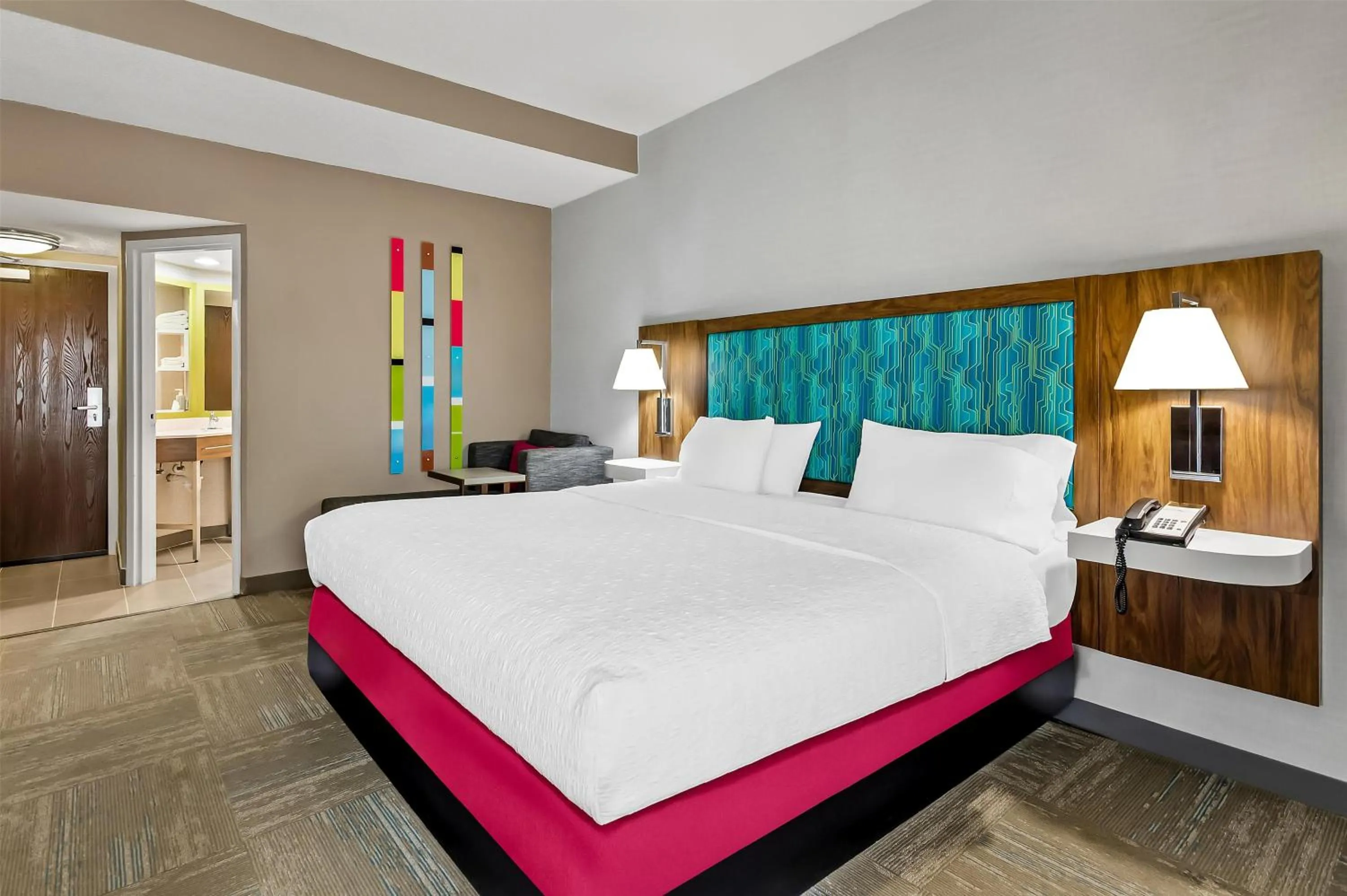 Bed in Hampton Inn Princeton