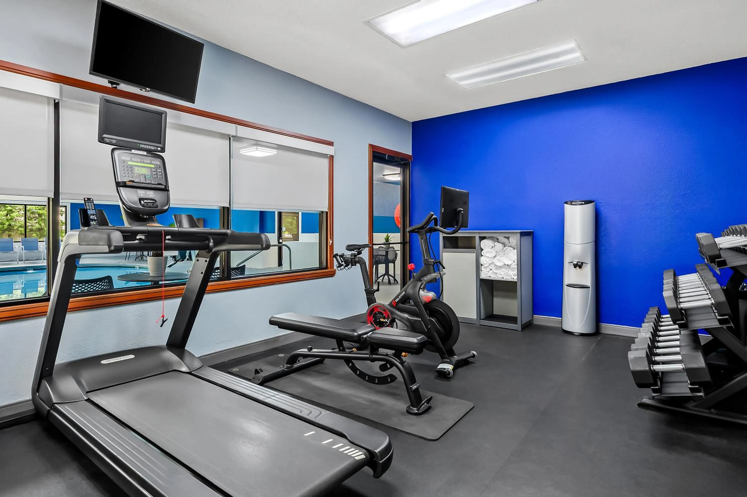Fitness centre/facilities in Hampton Inn Princeton