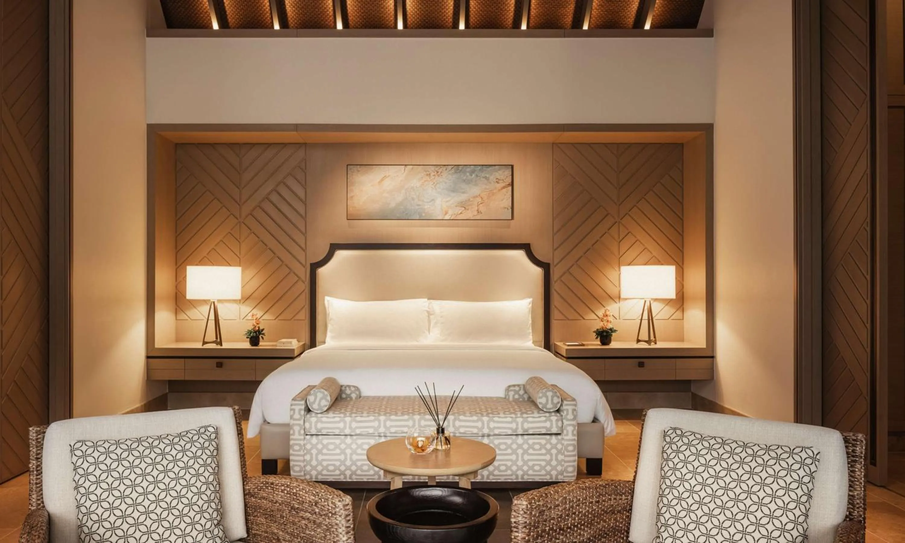 Bed in Waldorf Astoria Maldives Ithaafushi