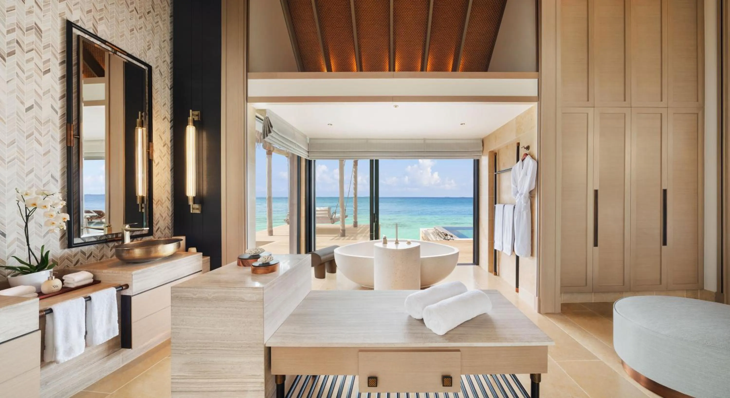 Bathroom in Waldorf Astoria Maldives Ithaafushi