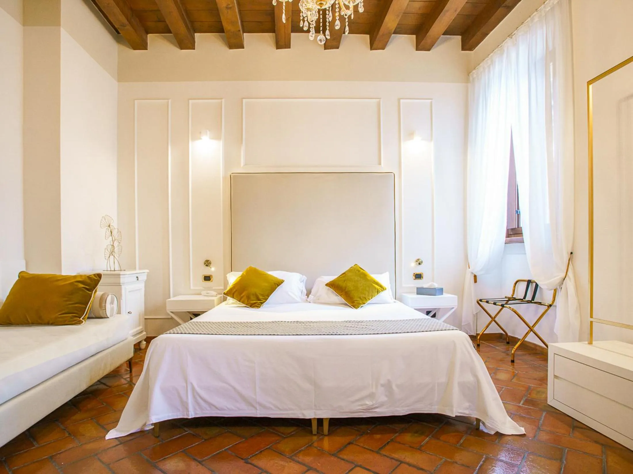 Bed in Hotel Villa Cariola