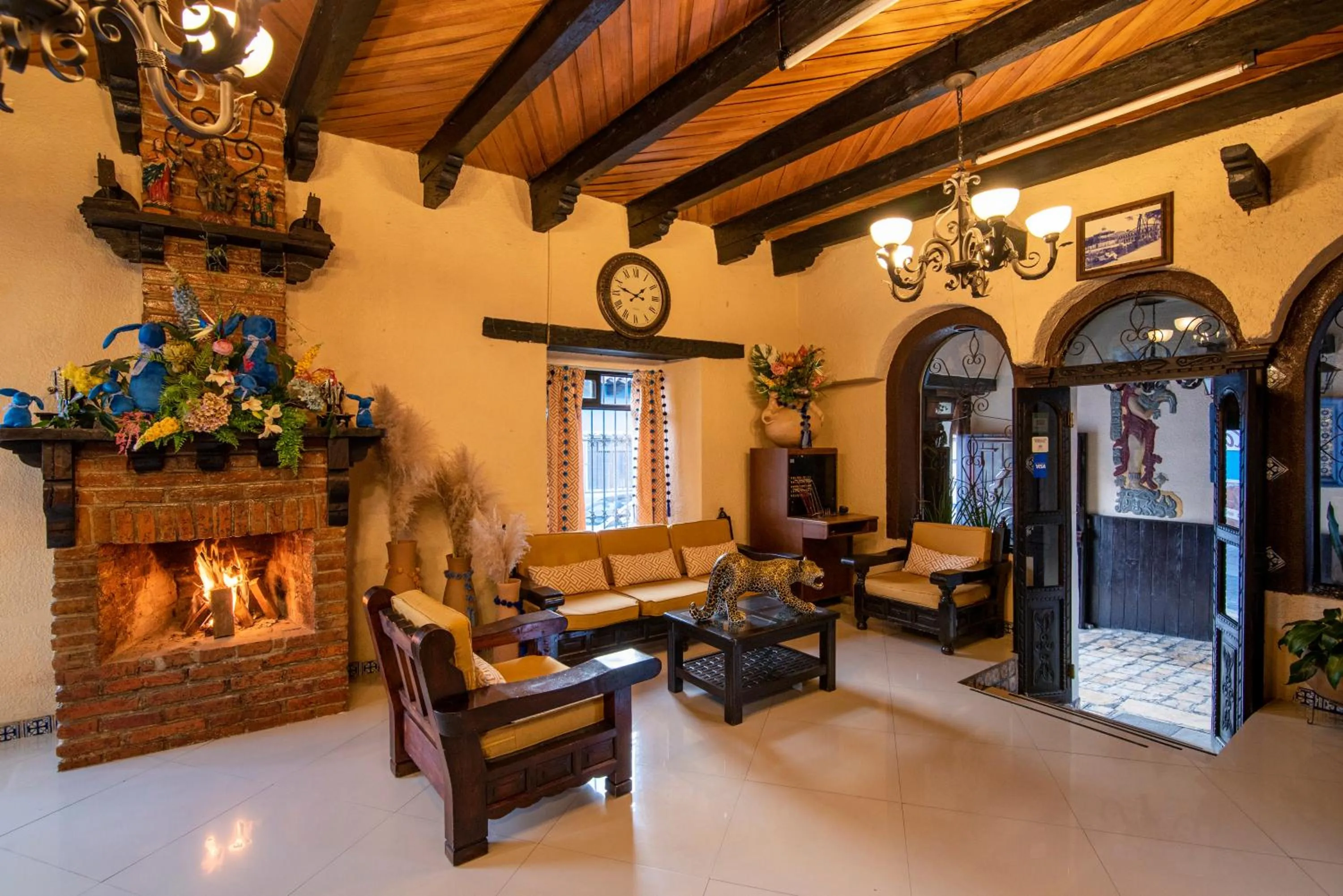 Lobby or reception in Hotel Palacio de Moctezuma