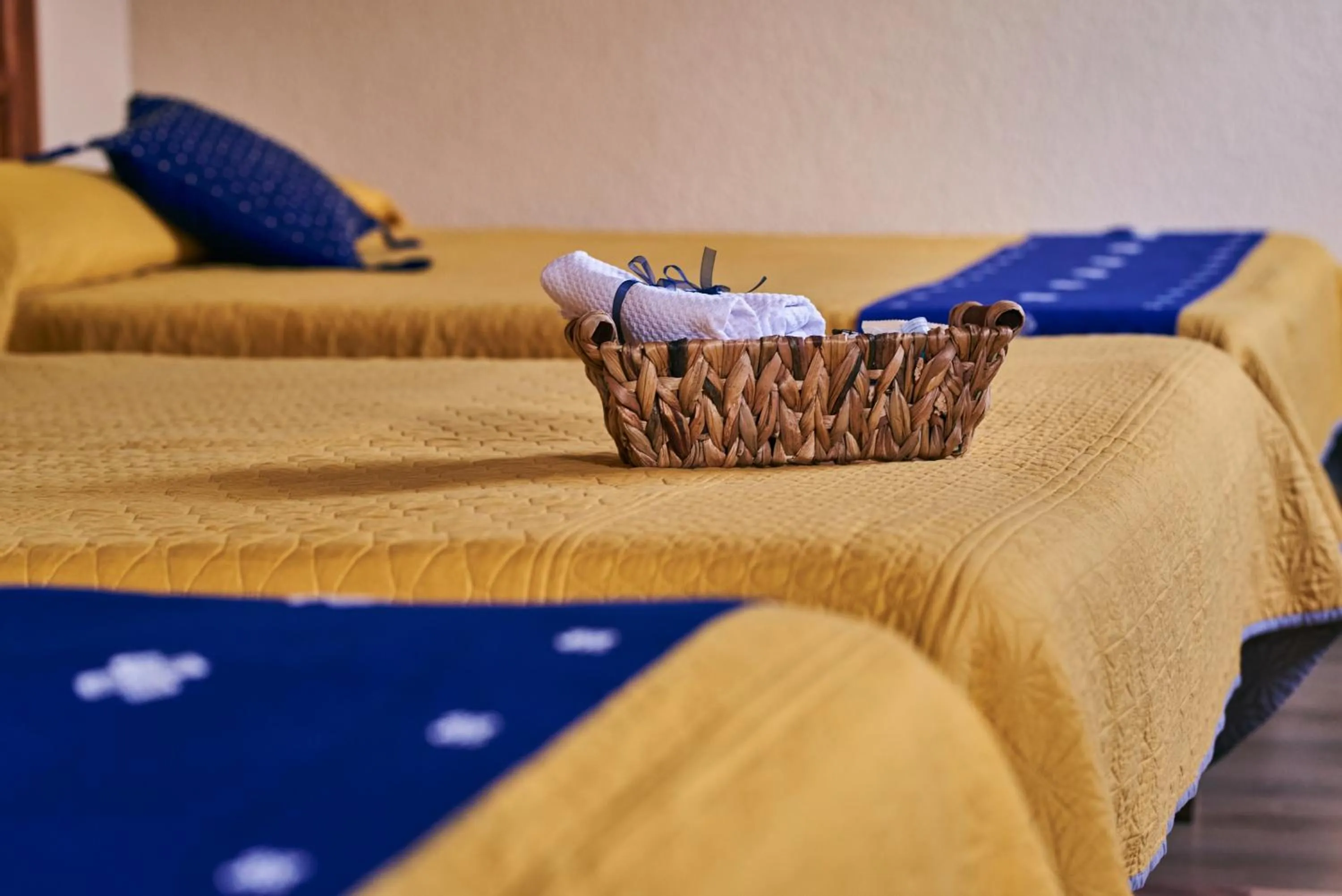 Bed in Hotel Palacio de Moctezuma