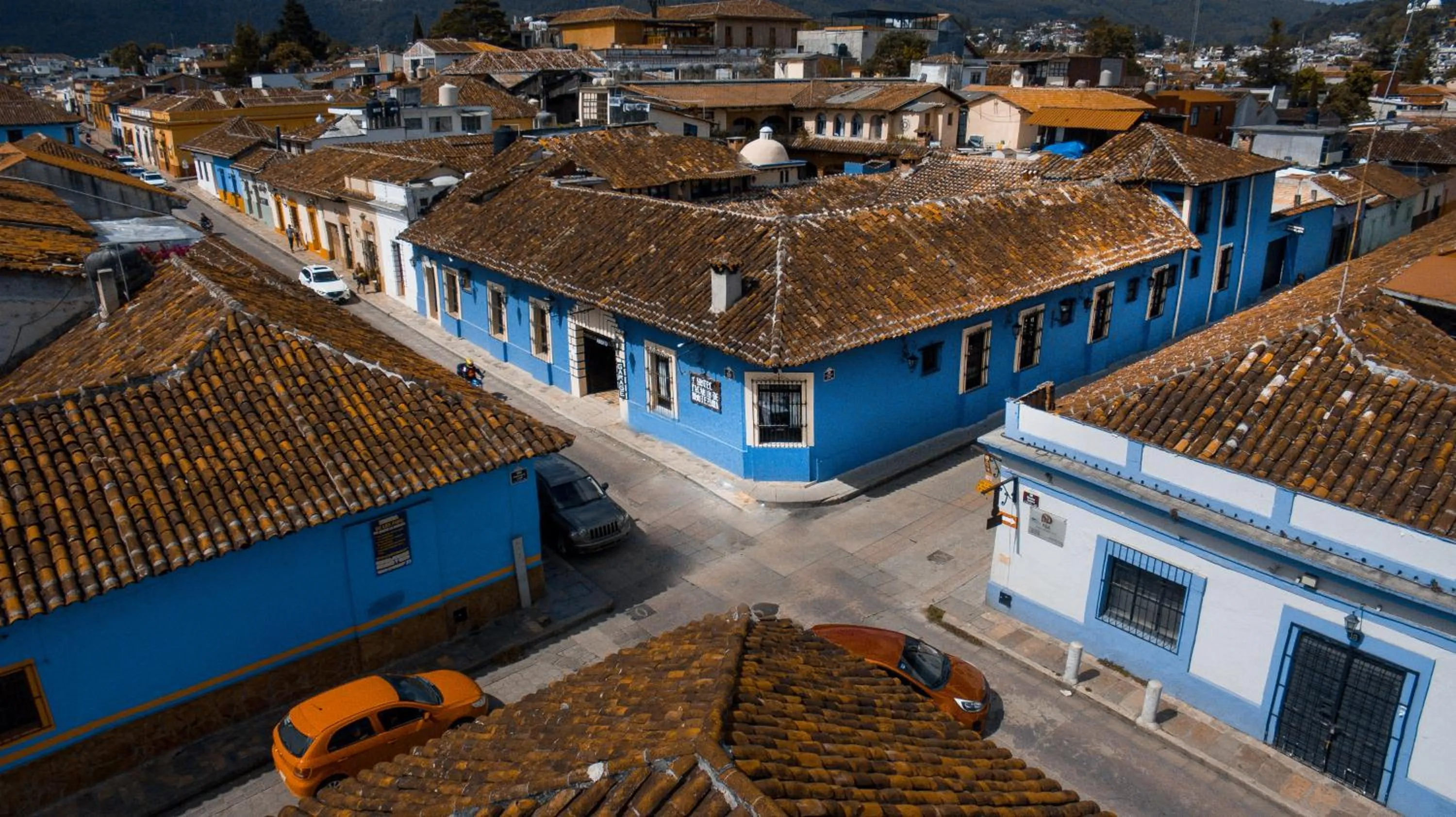 Bird's eye view in Hotel Palacio de Moctezuma