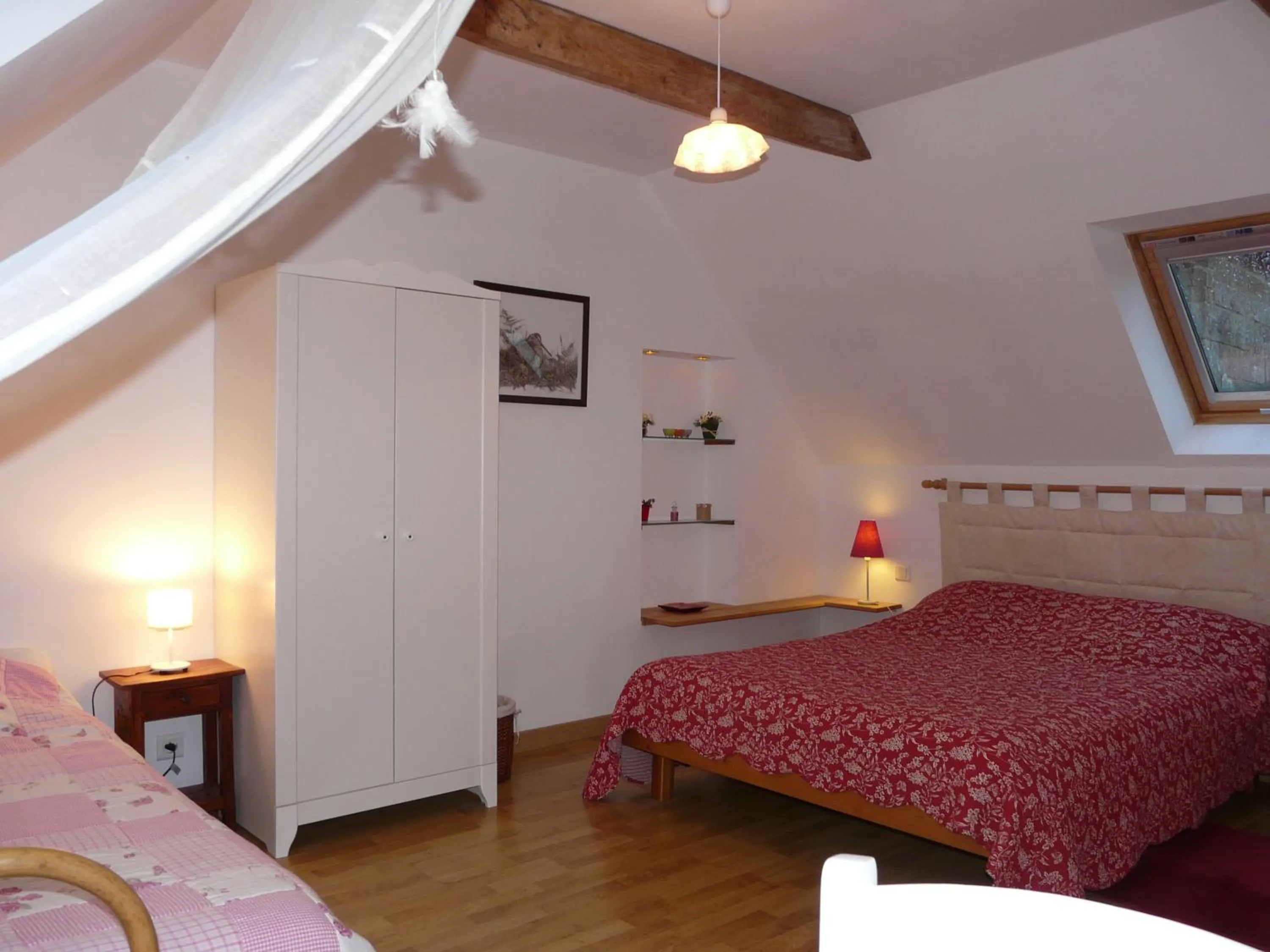 Bed in Chambres d'hôtes de Penn Ar Yeun