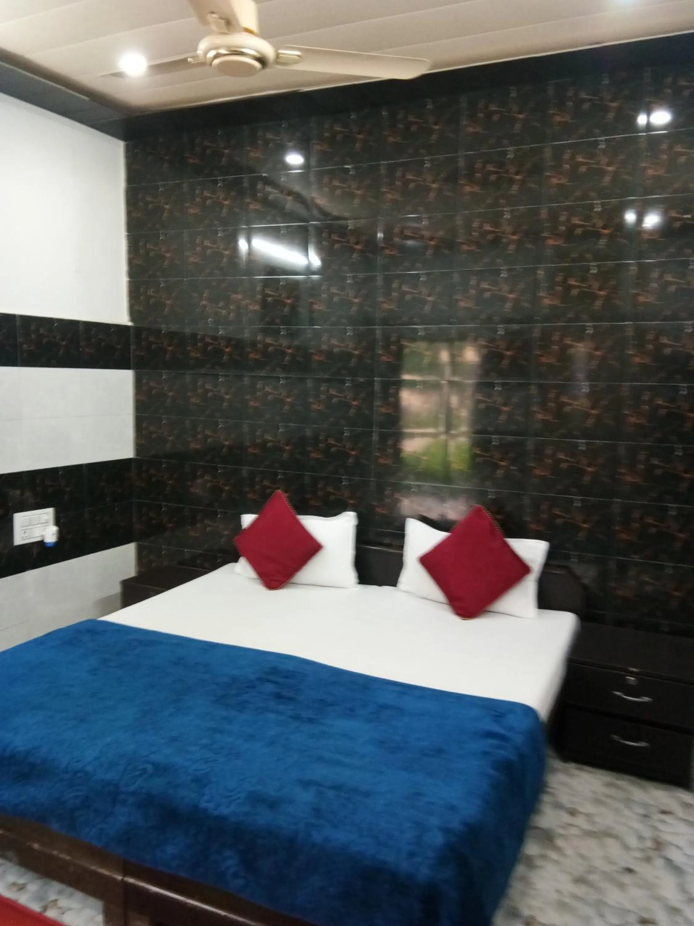 Bed in Radha Krishna Dham