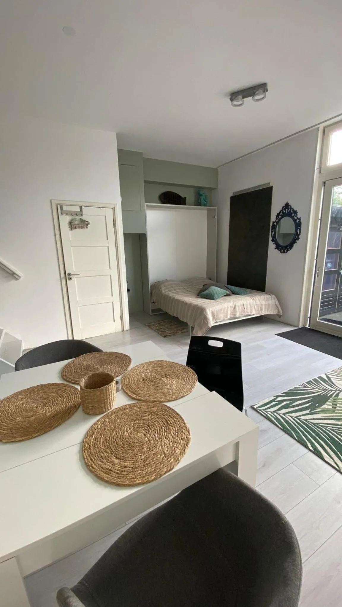 Bed in Canal Garden Apartment StayWell Amsterdam