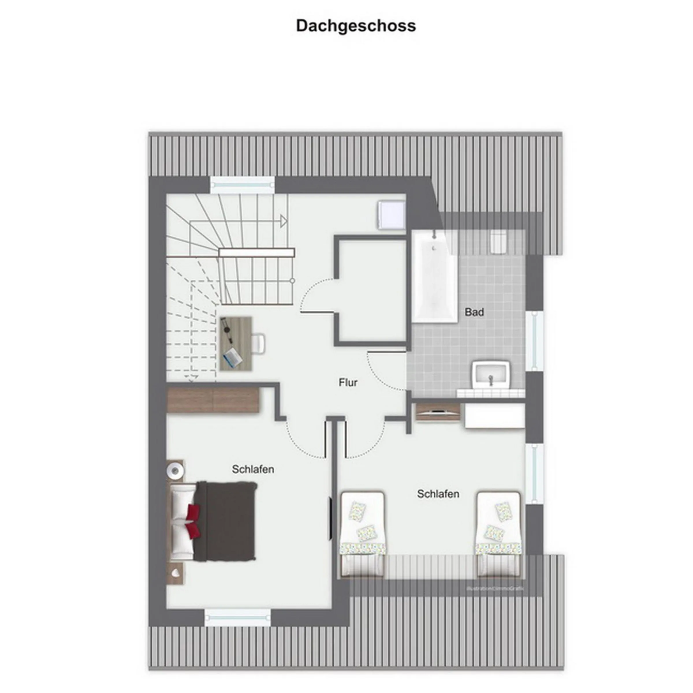 Floor plan in Reethaus Am Mariannenweg 05a - Reethuus Seestern