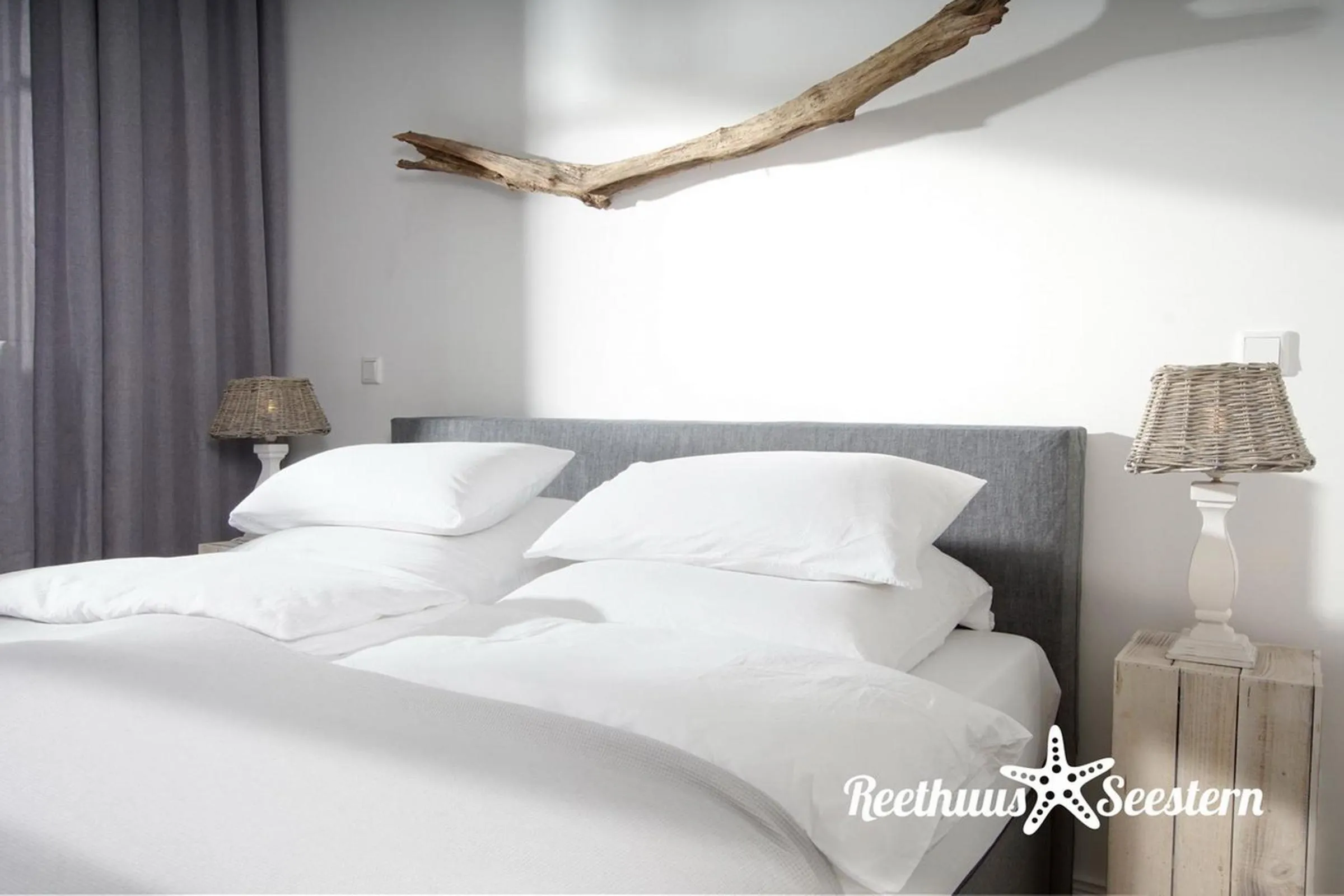 Bedroom, Bed in Reethaus Am Mariannenweg 05a - Reethuus Seestern