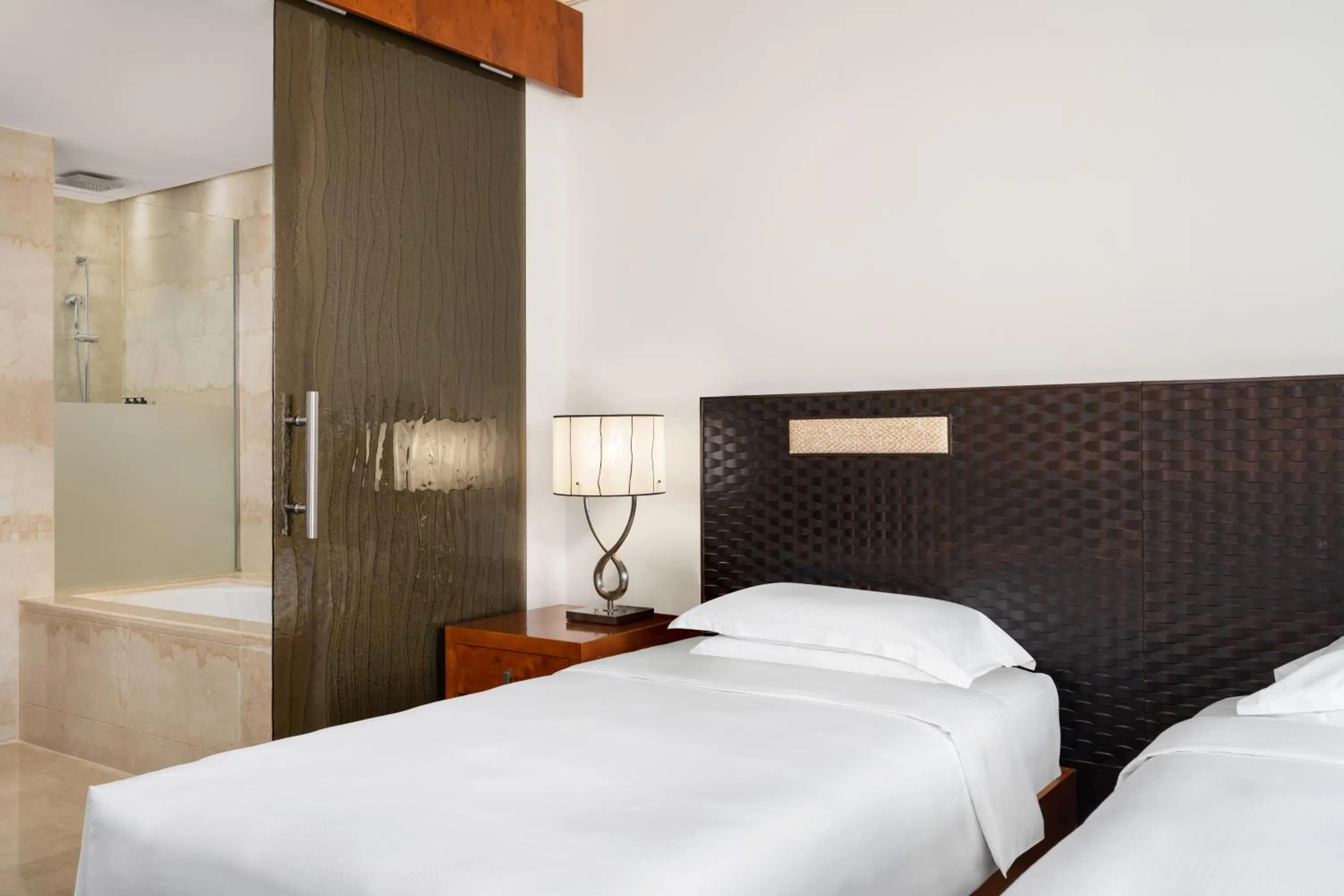 Bathroom, Bed in Grand Hyatt Doha Hotel & Villas