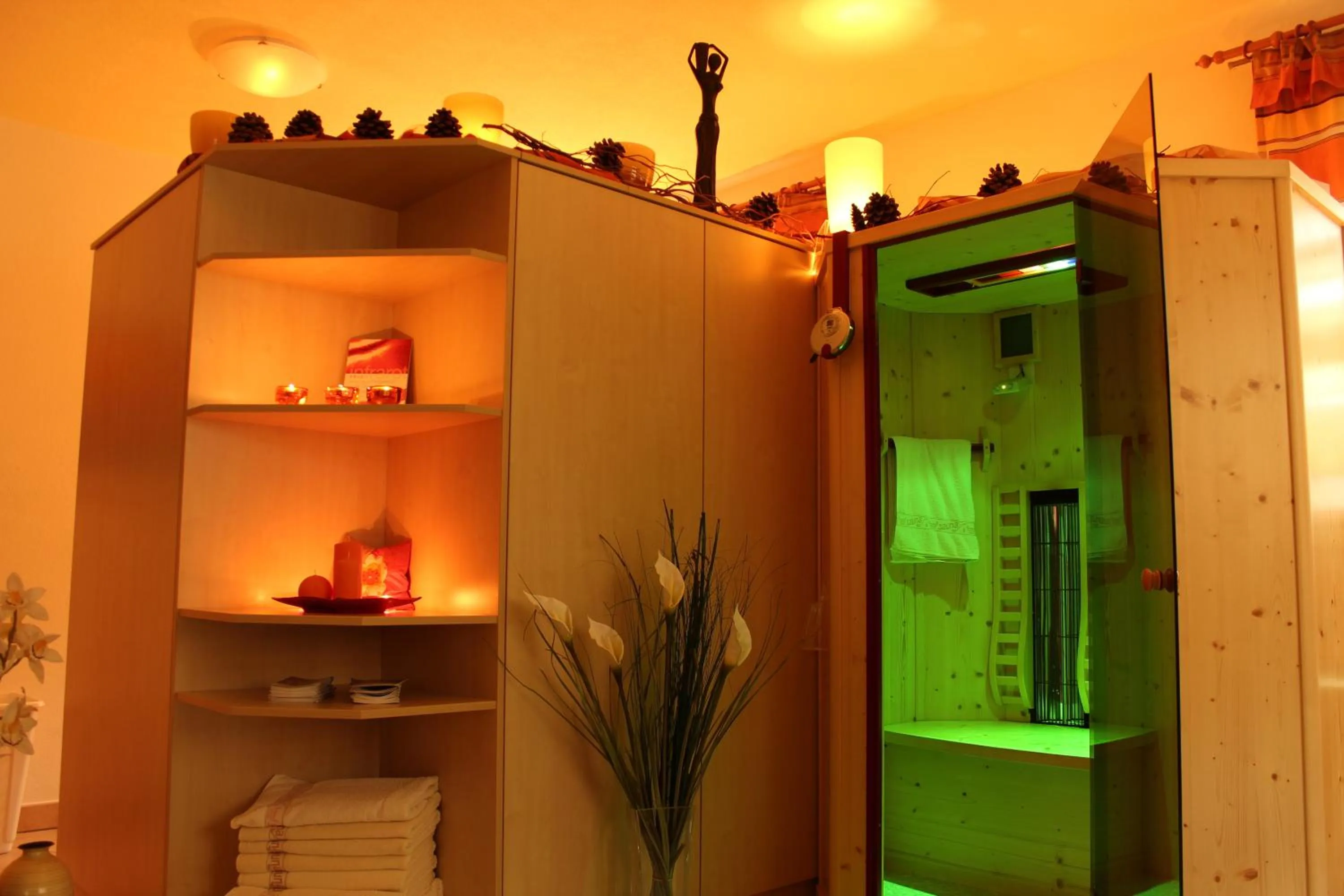 Sauna in Appartement Hotel Erlhof Deluxe