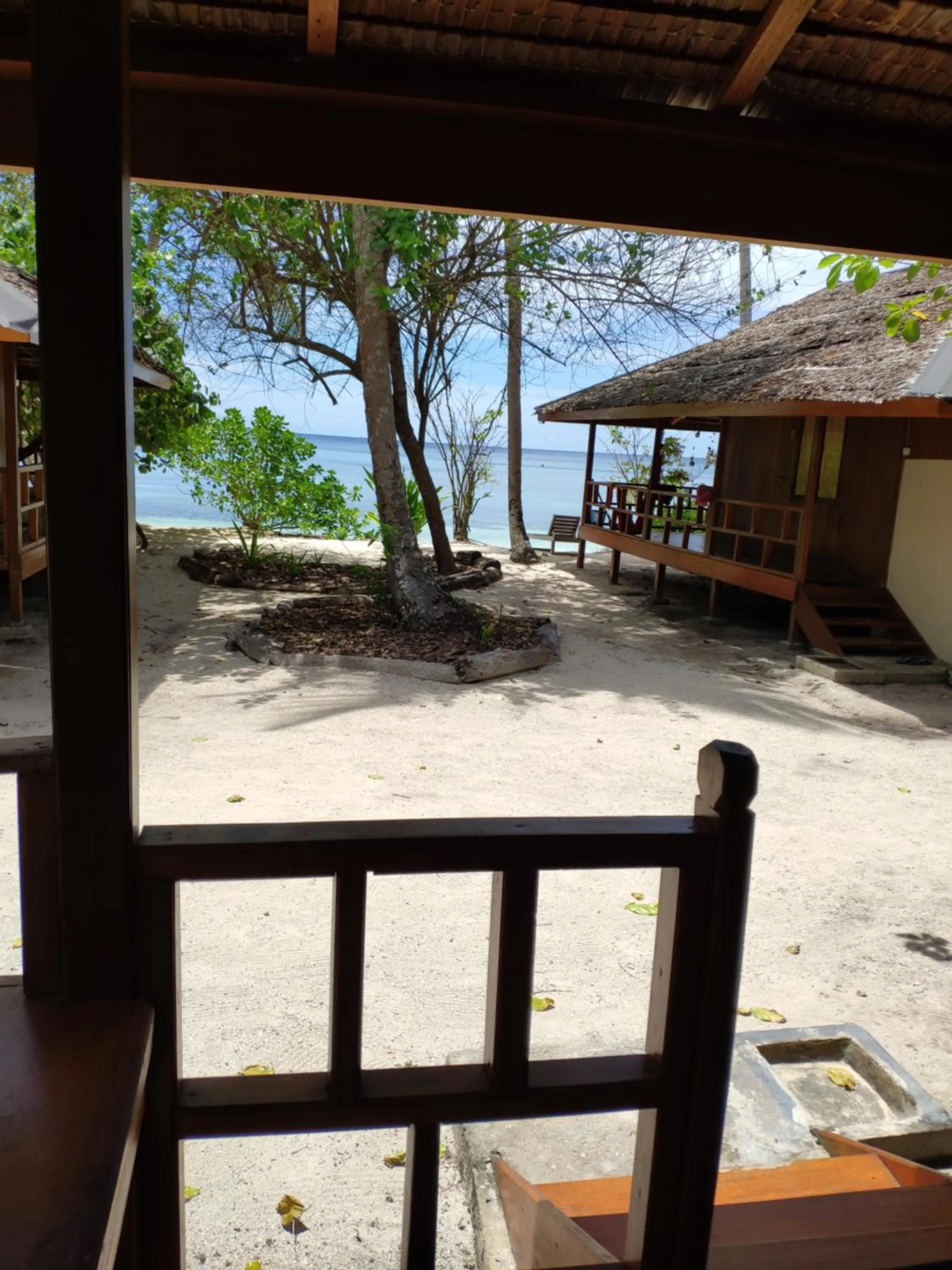 Patio in Harmony Bay Resort and Dive Center