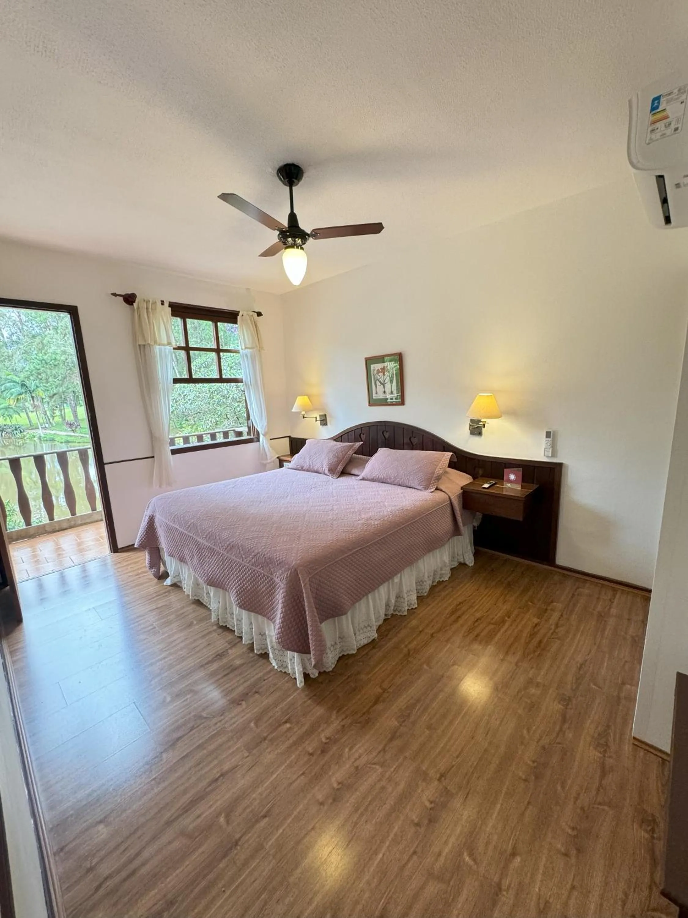 Bed in Hotel Fazenda São Moritz