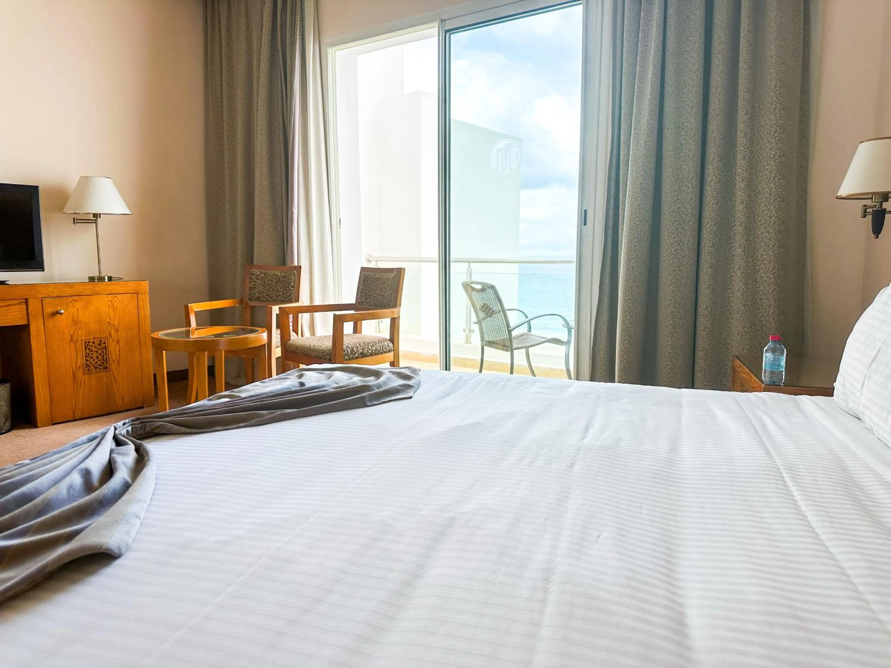 Bed in Grand Mogador Sea View & Spa