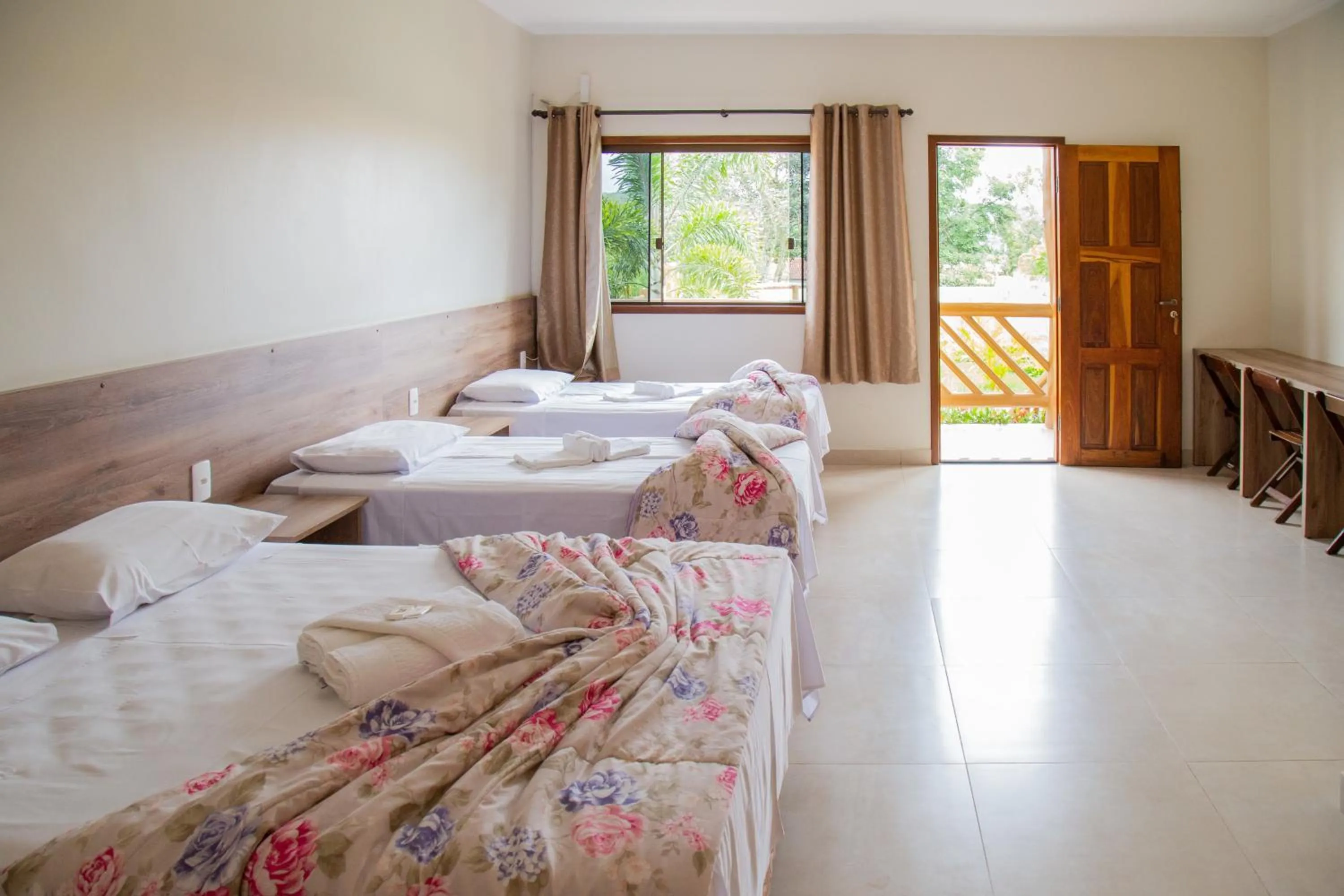 Bed in Pousada dos Guias