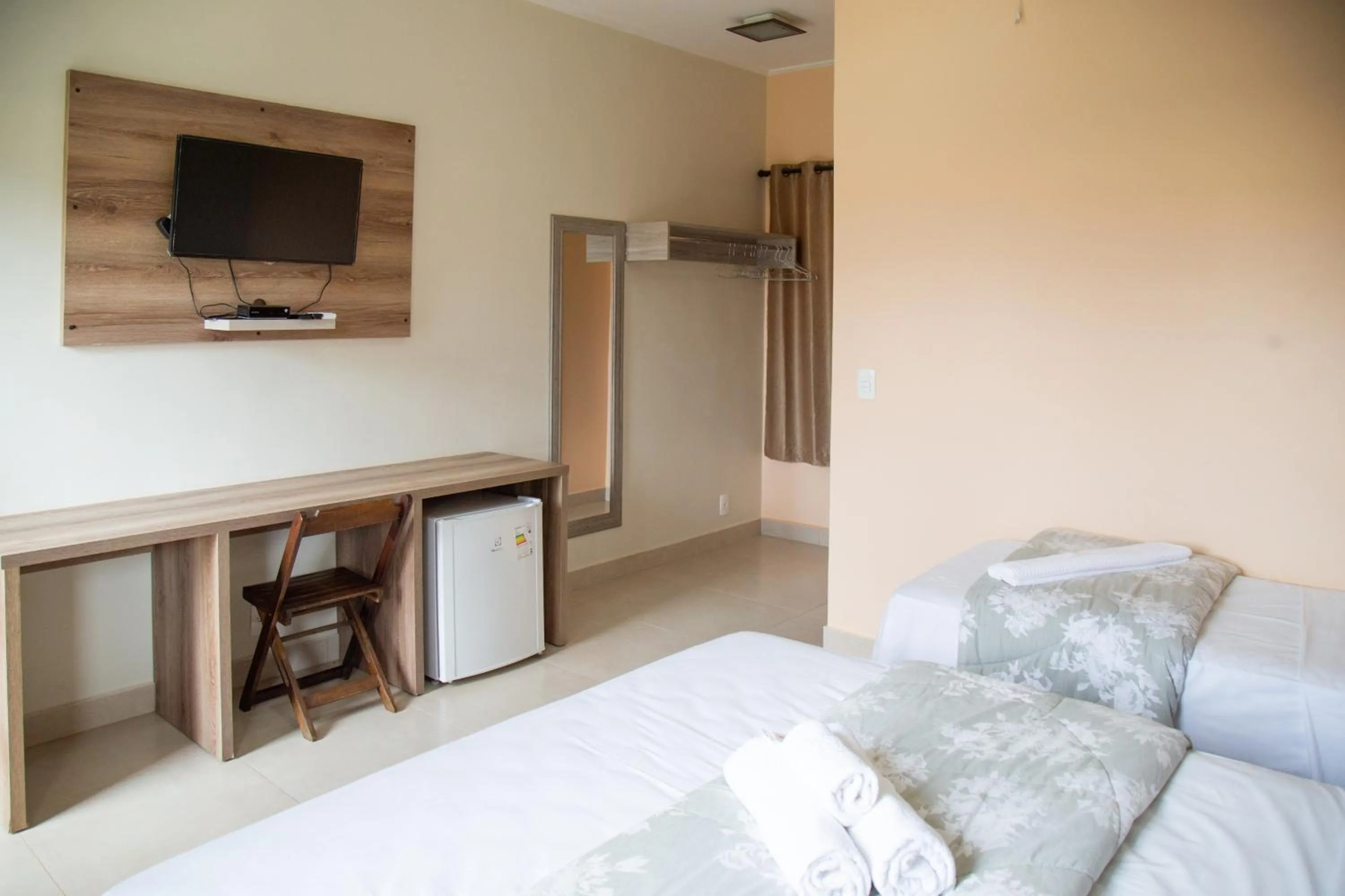 Bed in Pousada dos Guias