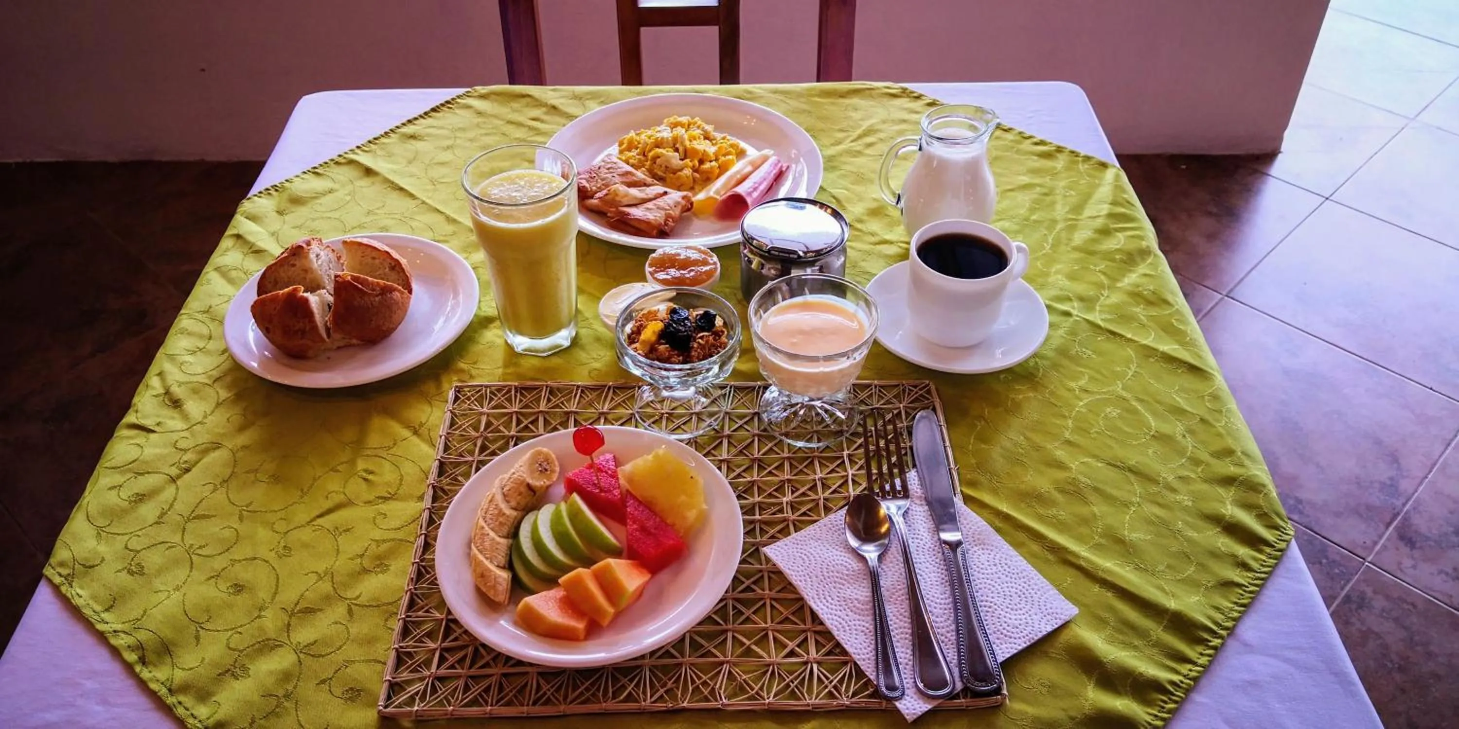 Breakfast in Arena Blanca Eco Hotel