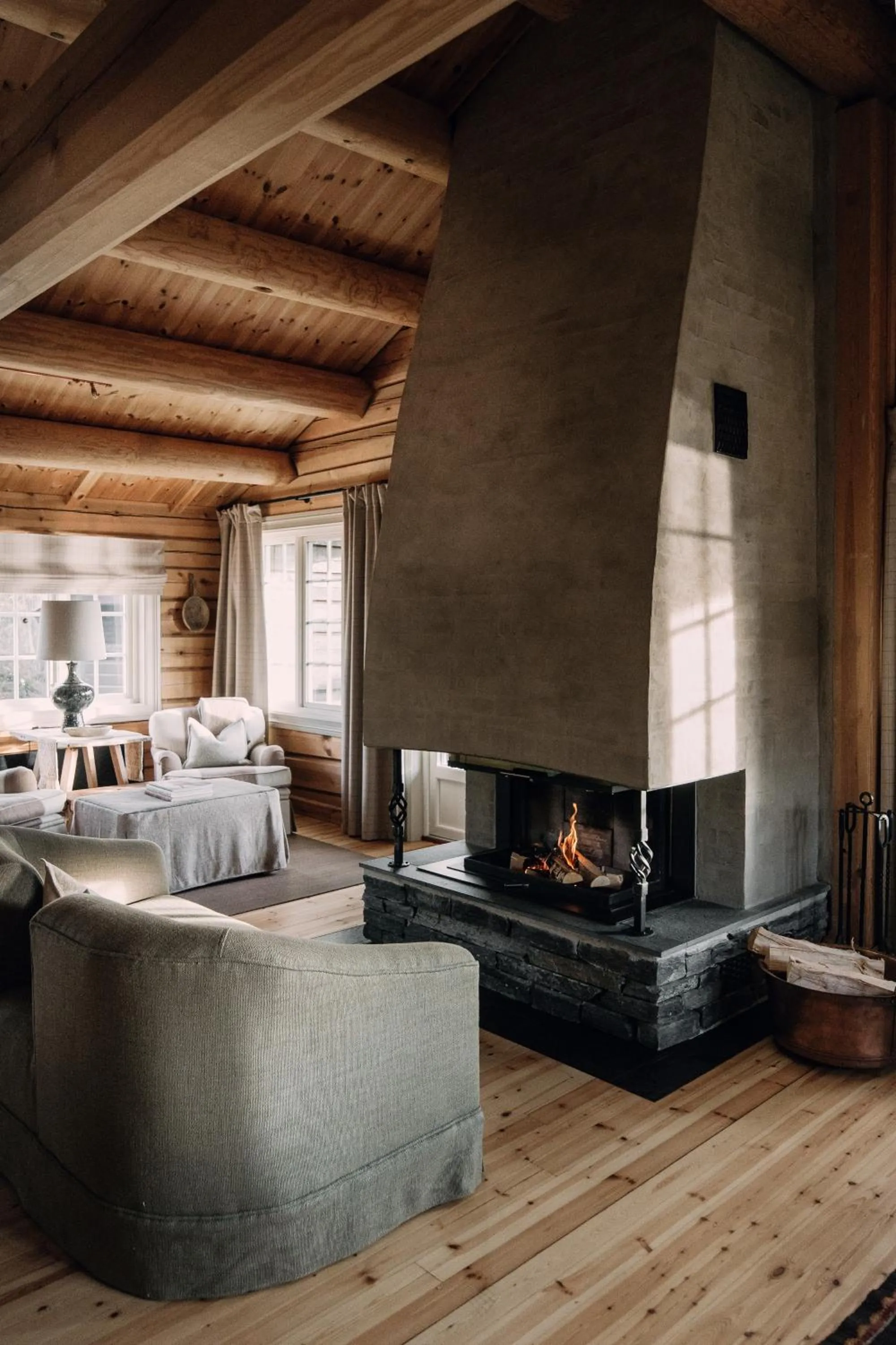 Living room, Bed in Storfjord Hotel