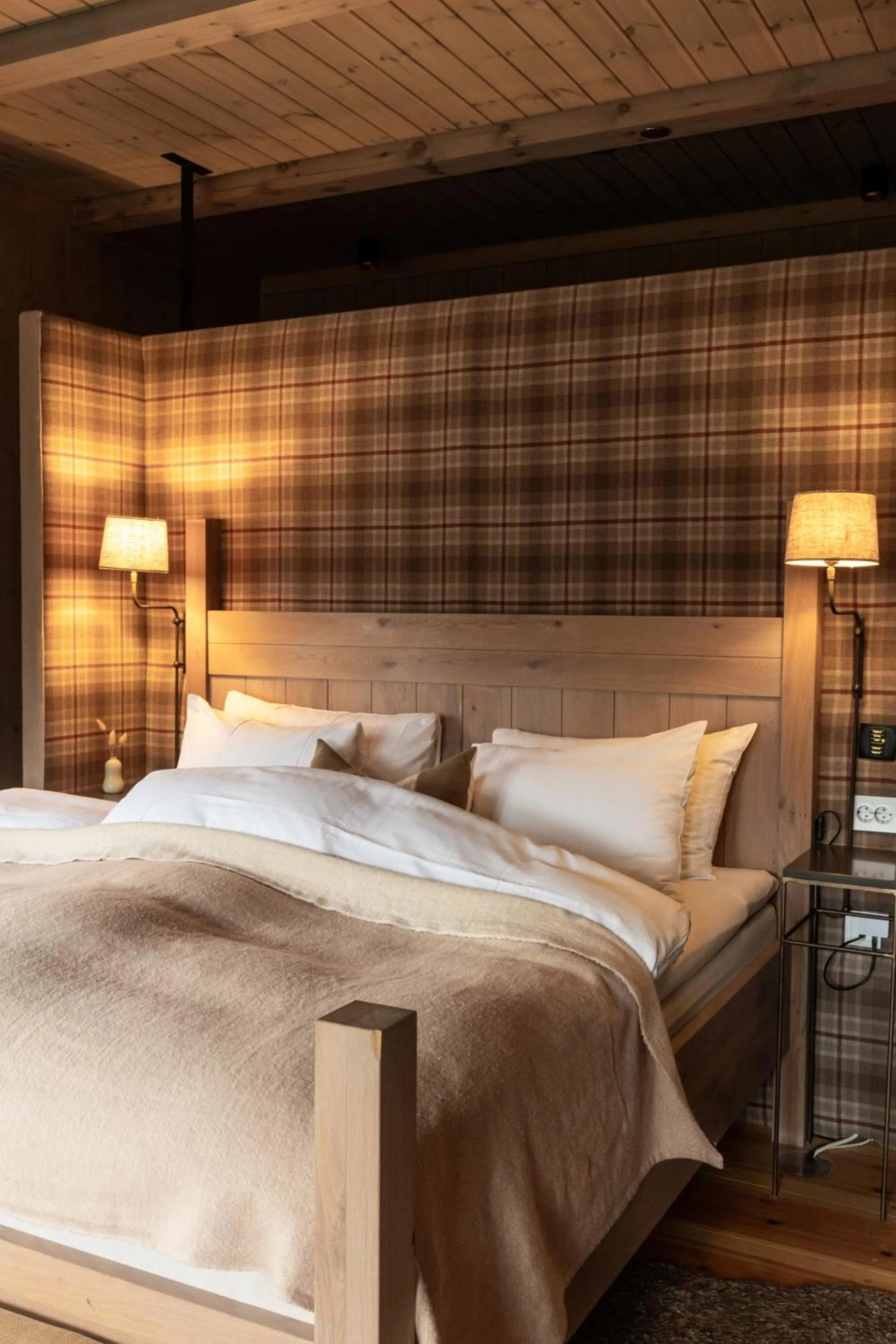 Bed in Storfjord Hotel