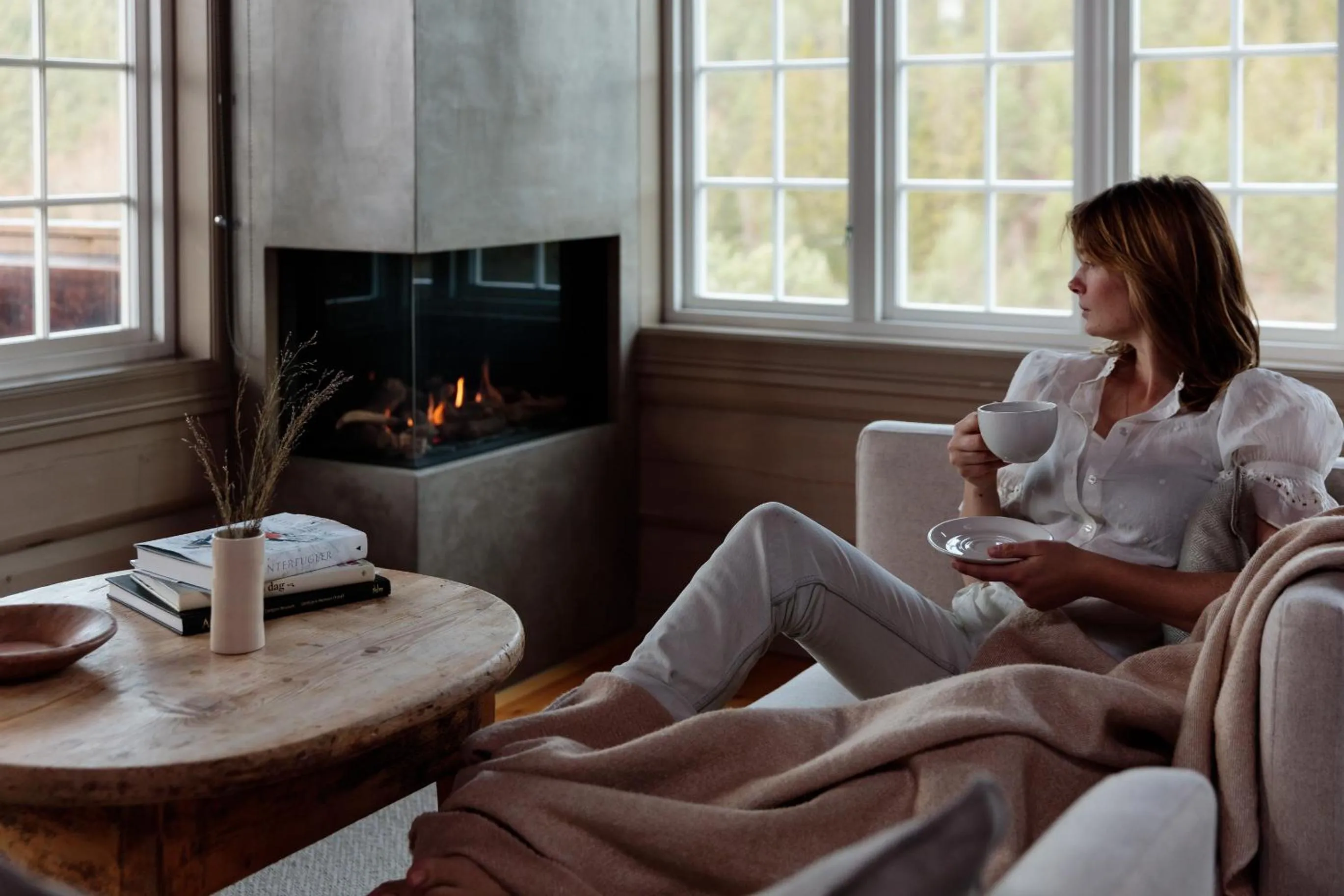 Living room in Storfjord Hotel