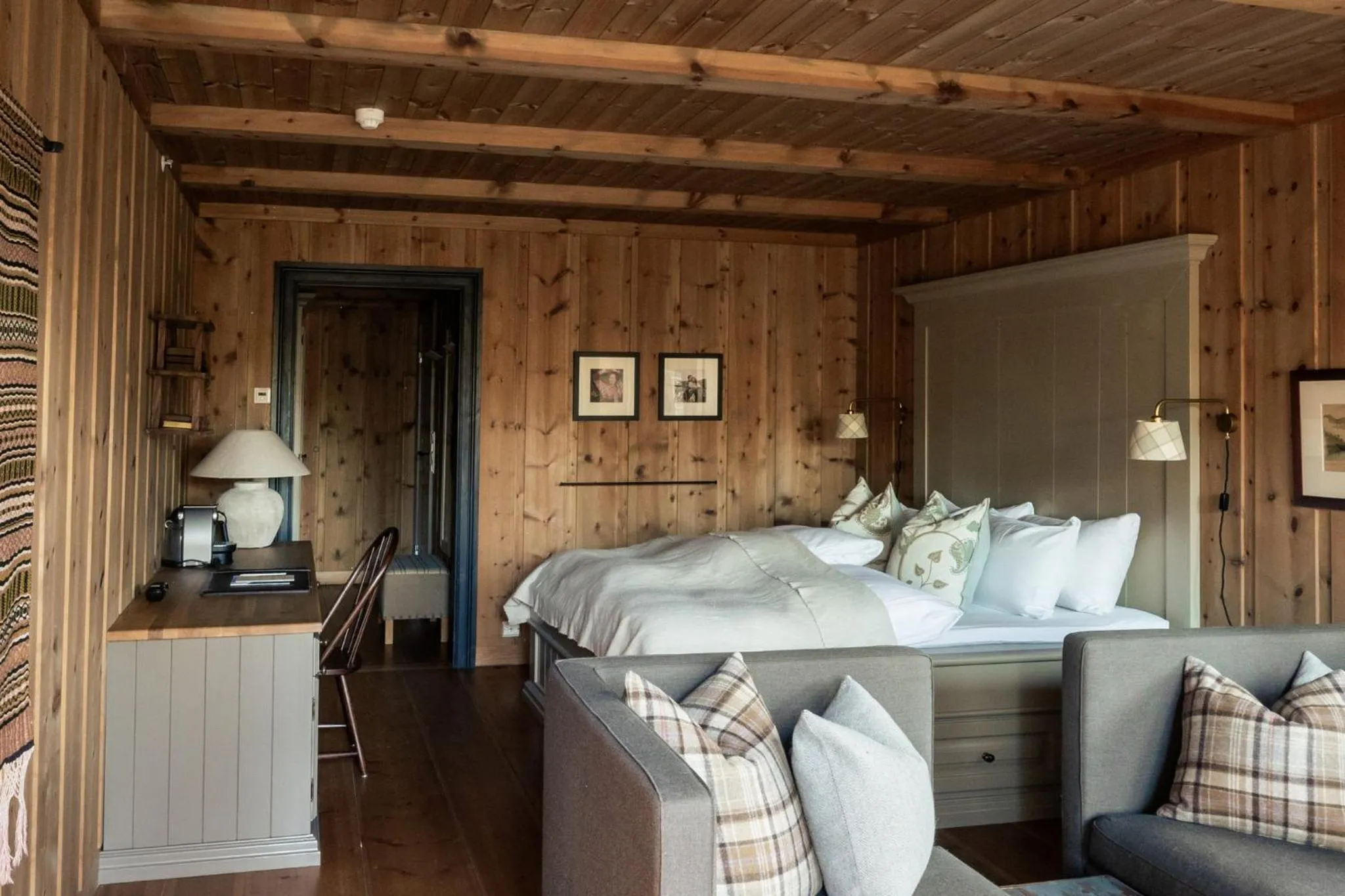 Bed in Storfjord Hotel