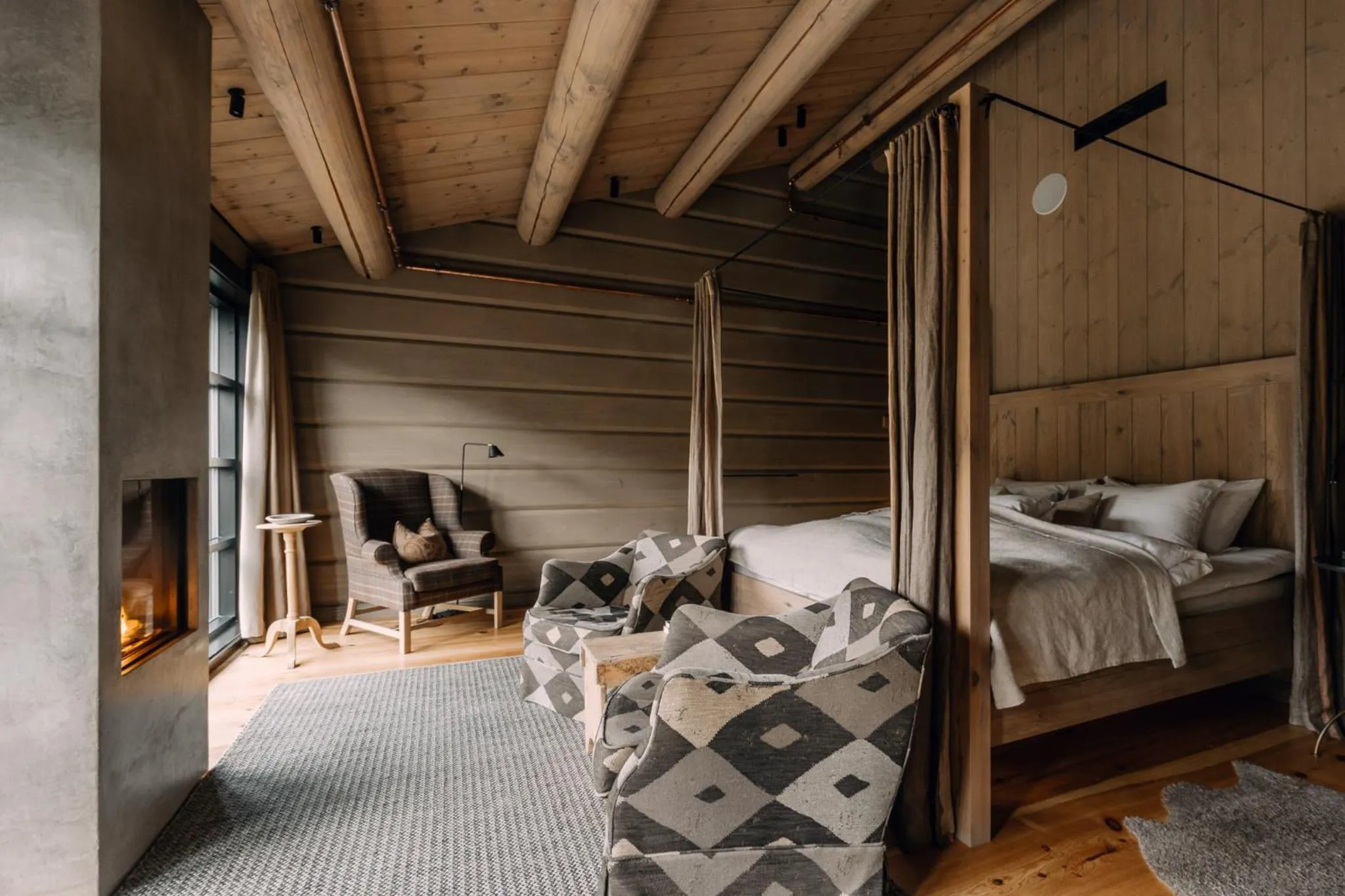 Bed in Storfjord Hotel