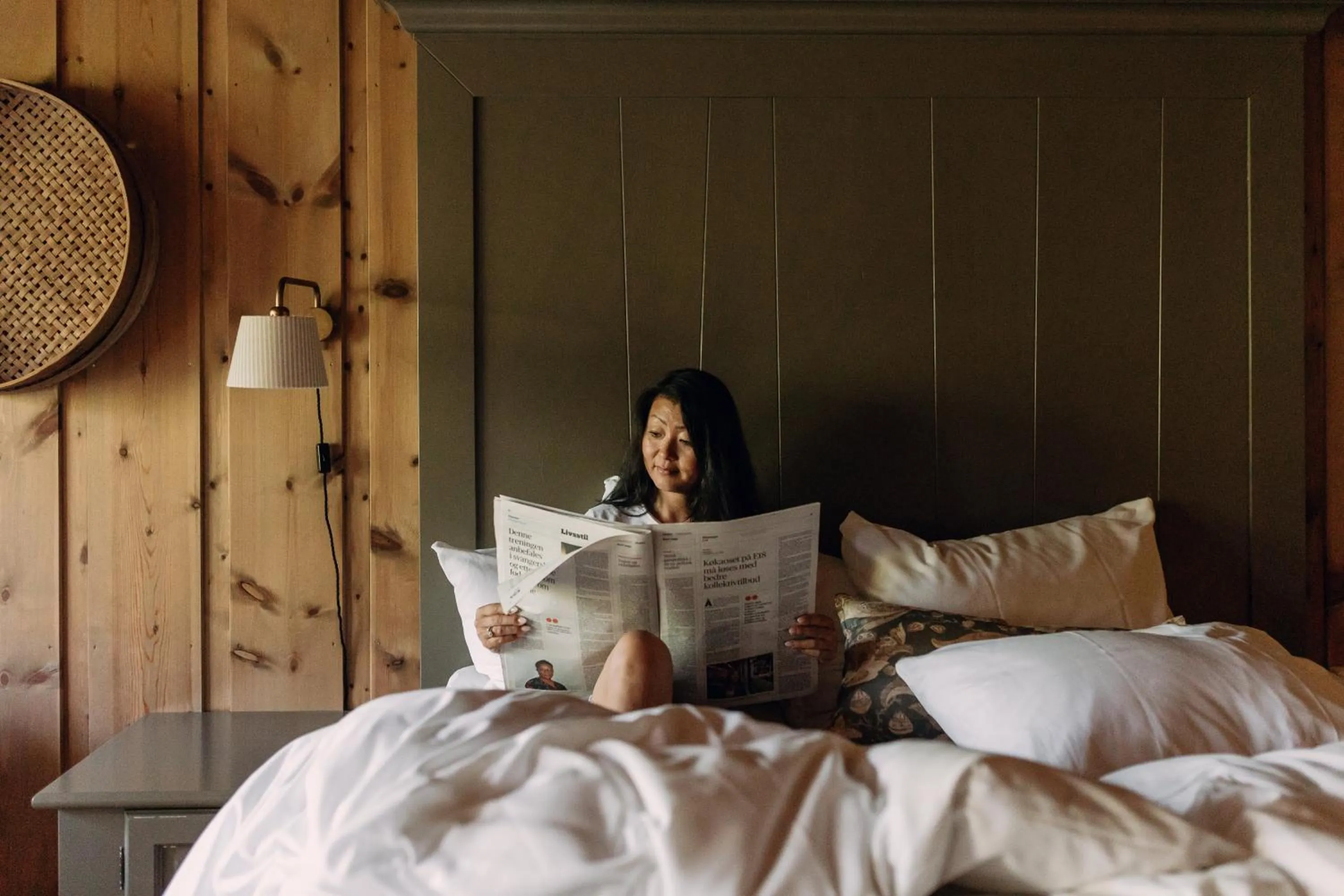 Bed in Storfjord Hotel