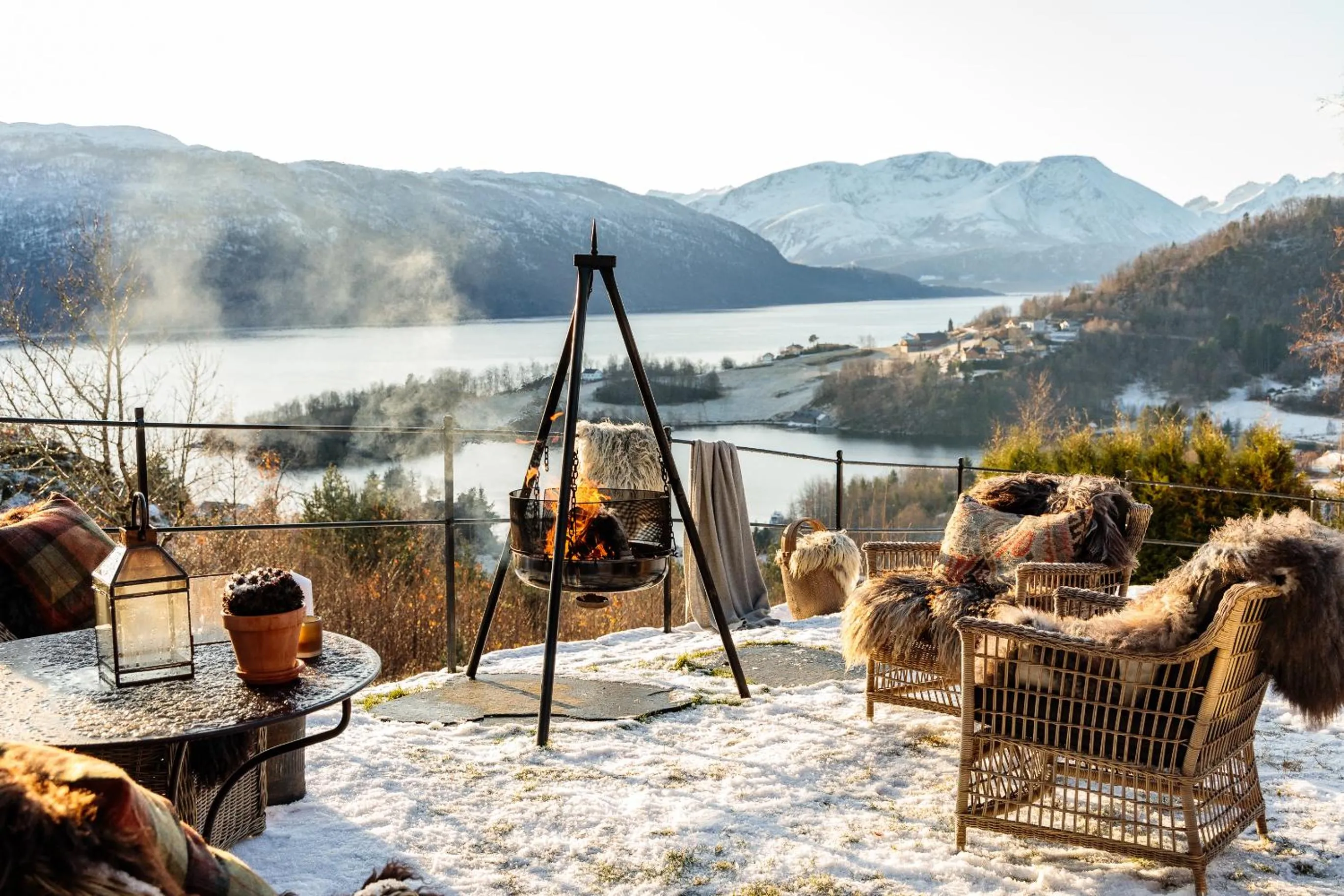 Garden in Storfjord Hotel