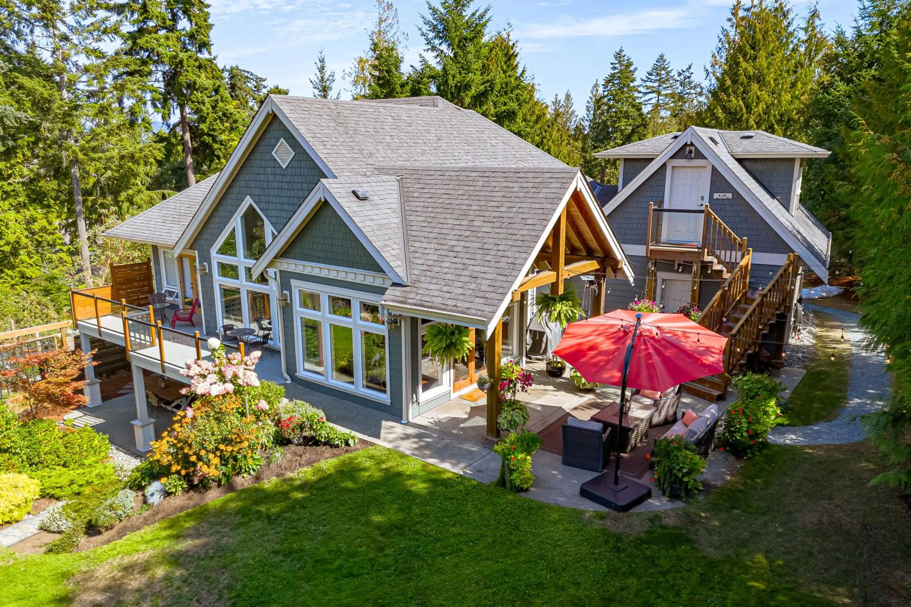 Property building in Shawnigan Suite B & B