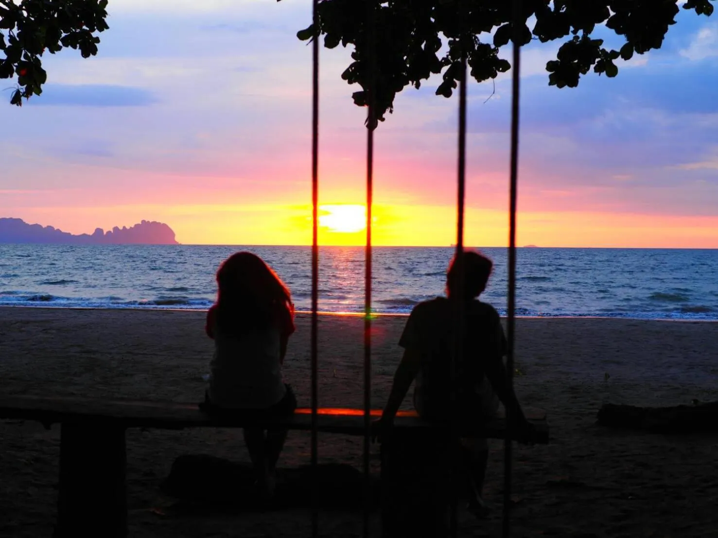 Sunset in Sukorn Andaman Beach Resort