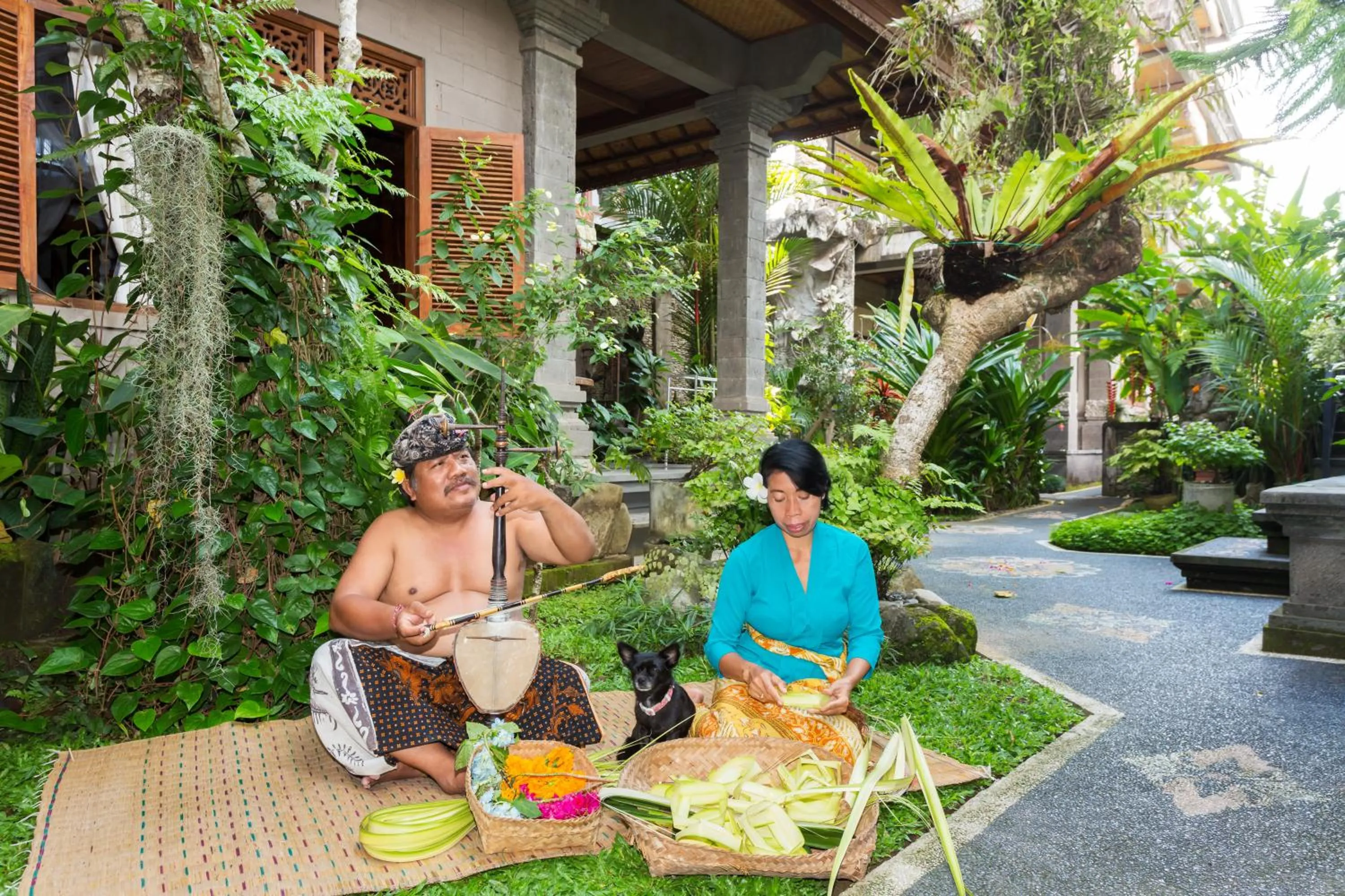 People in Bali Moon Guest House