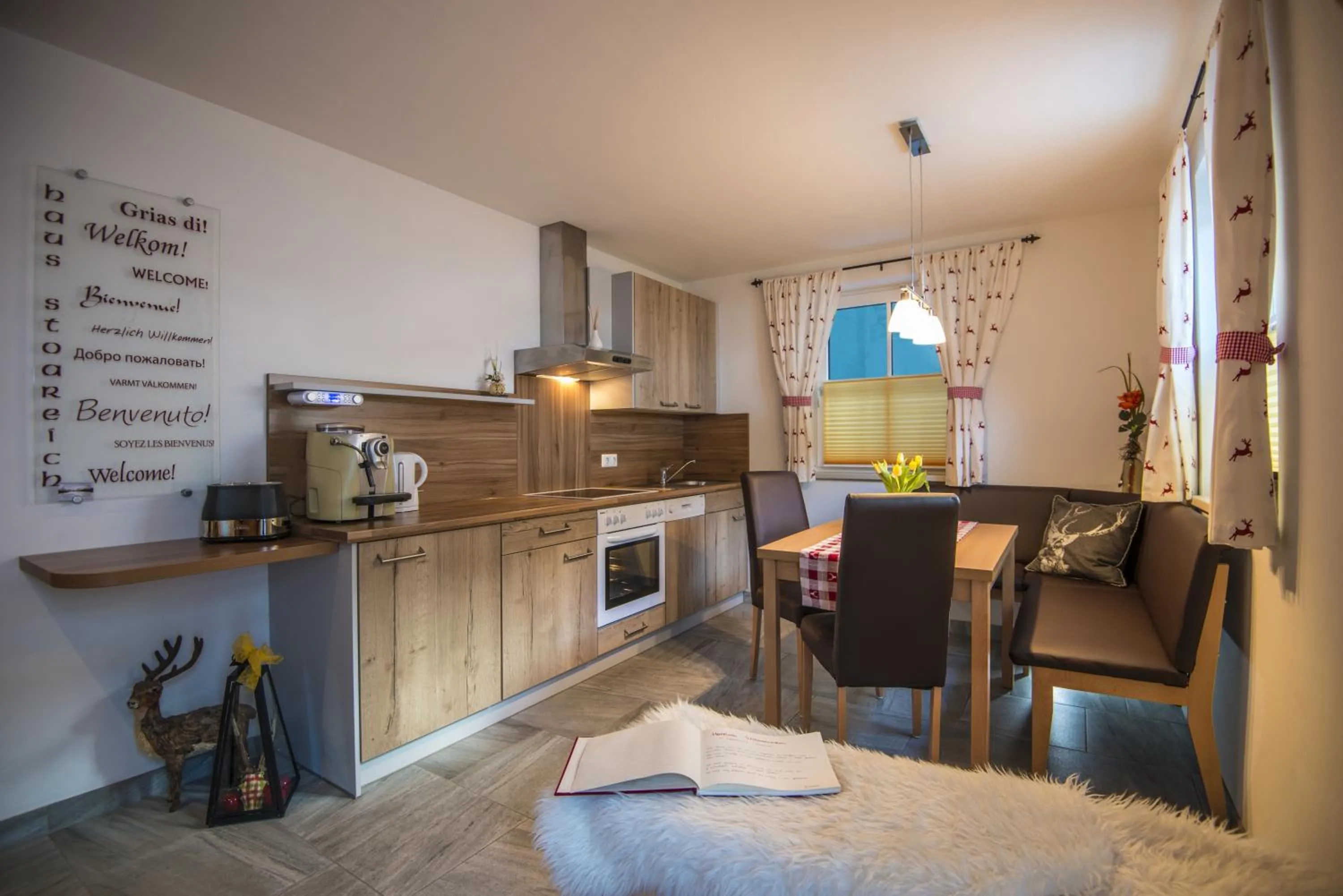 Kitchen or kitchenette in Apartment Gschwandtner Haus Stoareich