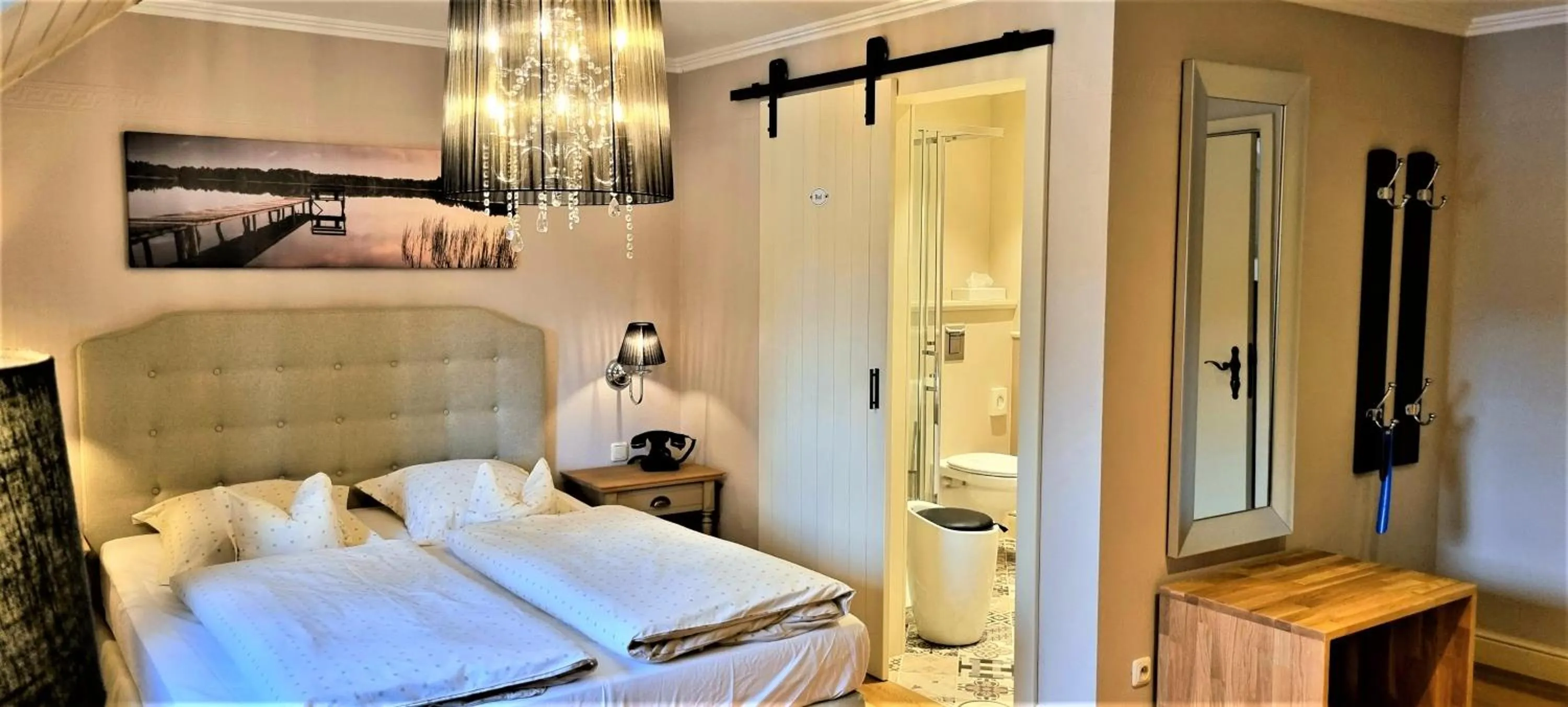 Photo of the whole room, Bed in Hotel Eifelland