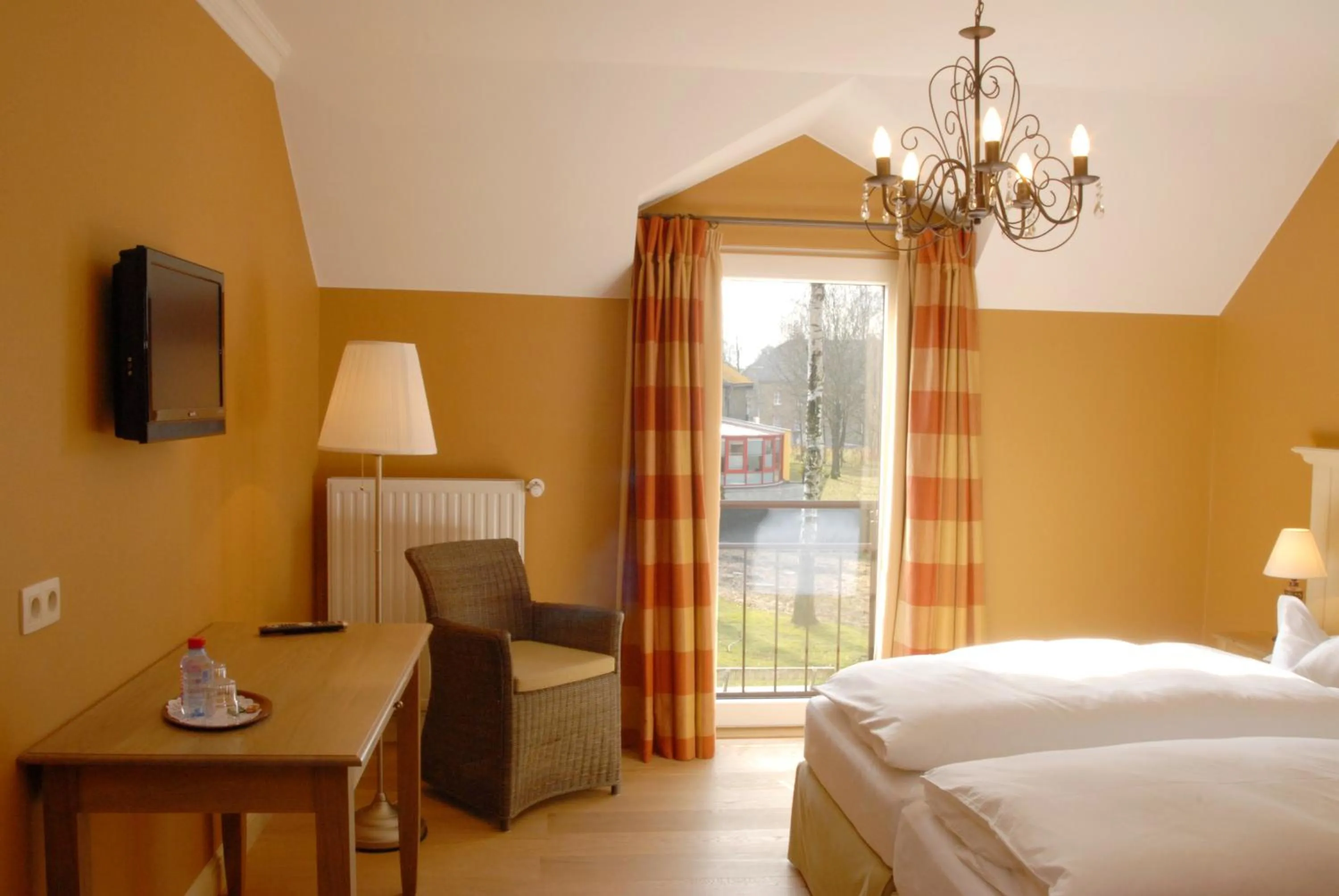 Bed in Hotel Eifelland