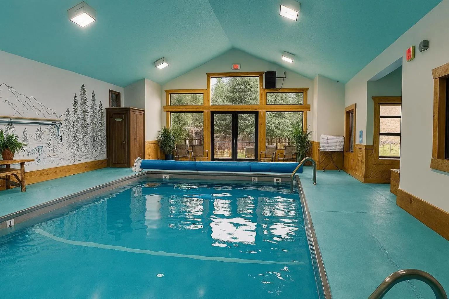 Swimming pool in Yellowstone Village Inn and Suites