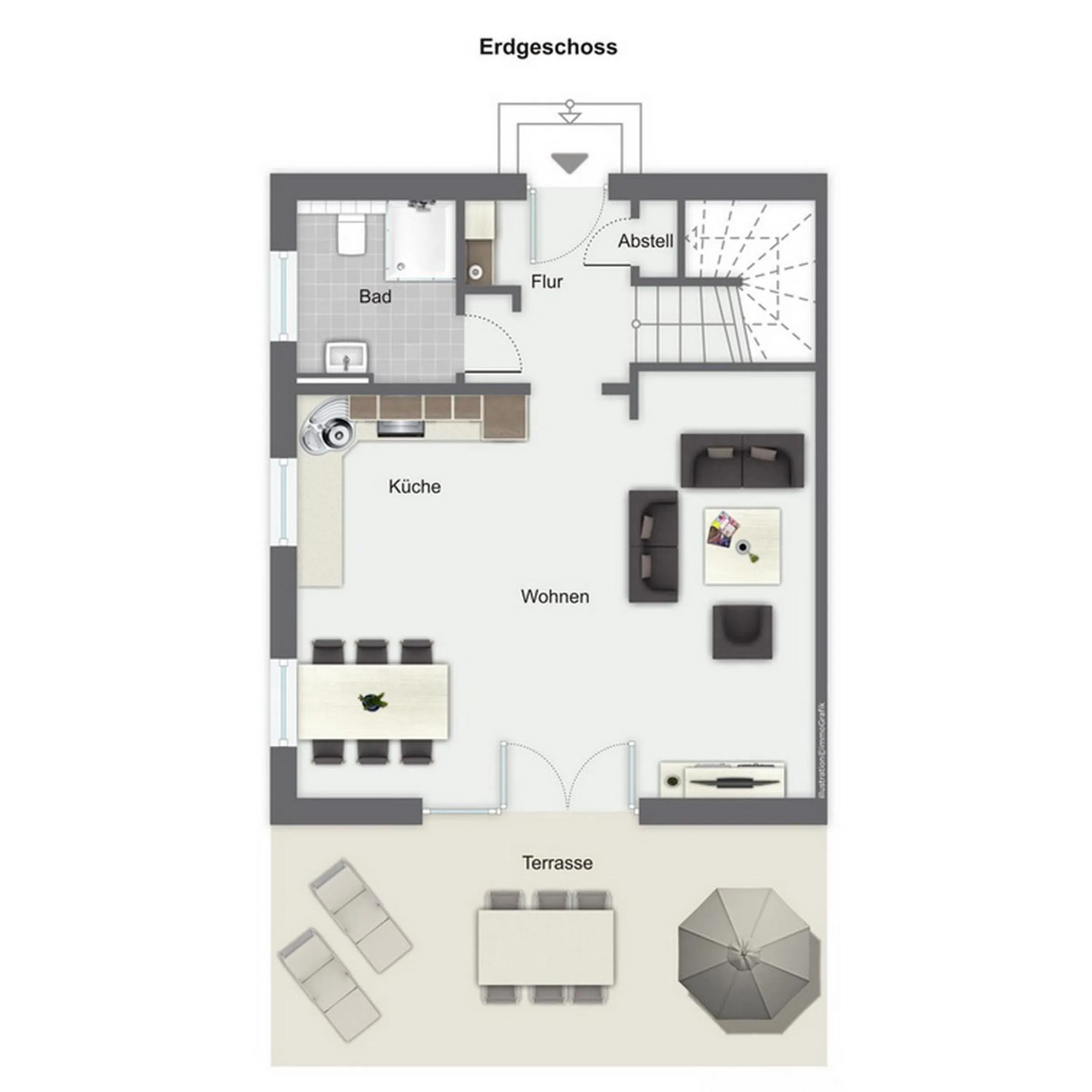 Floor plan in Reethaus Am Mariannenweg 13a