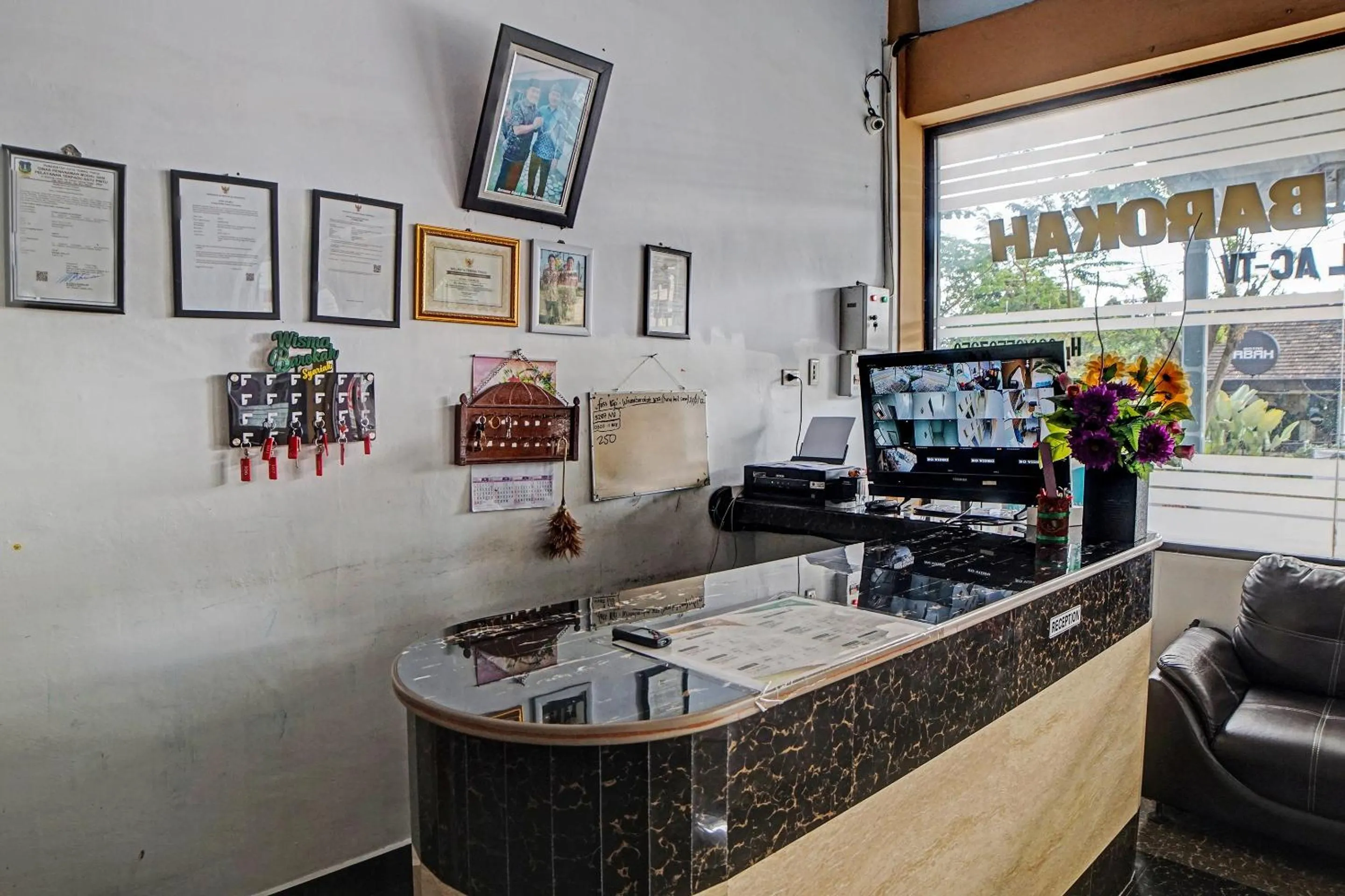 Lobby or reception in Wisma Barokah