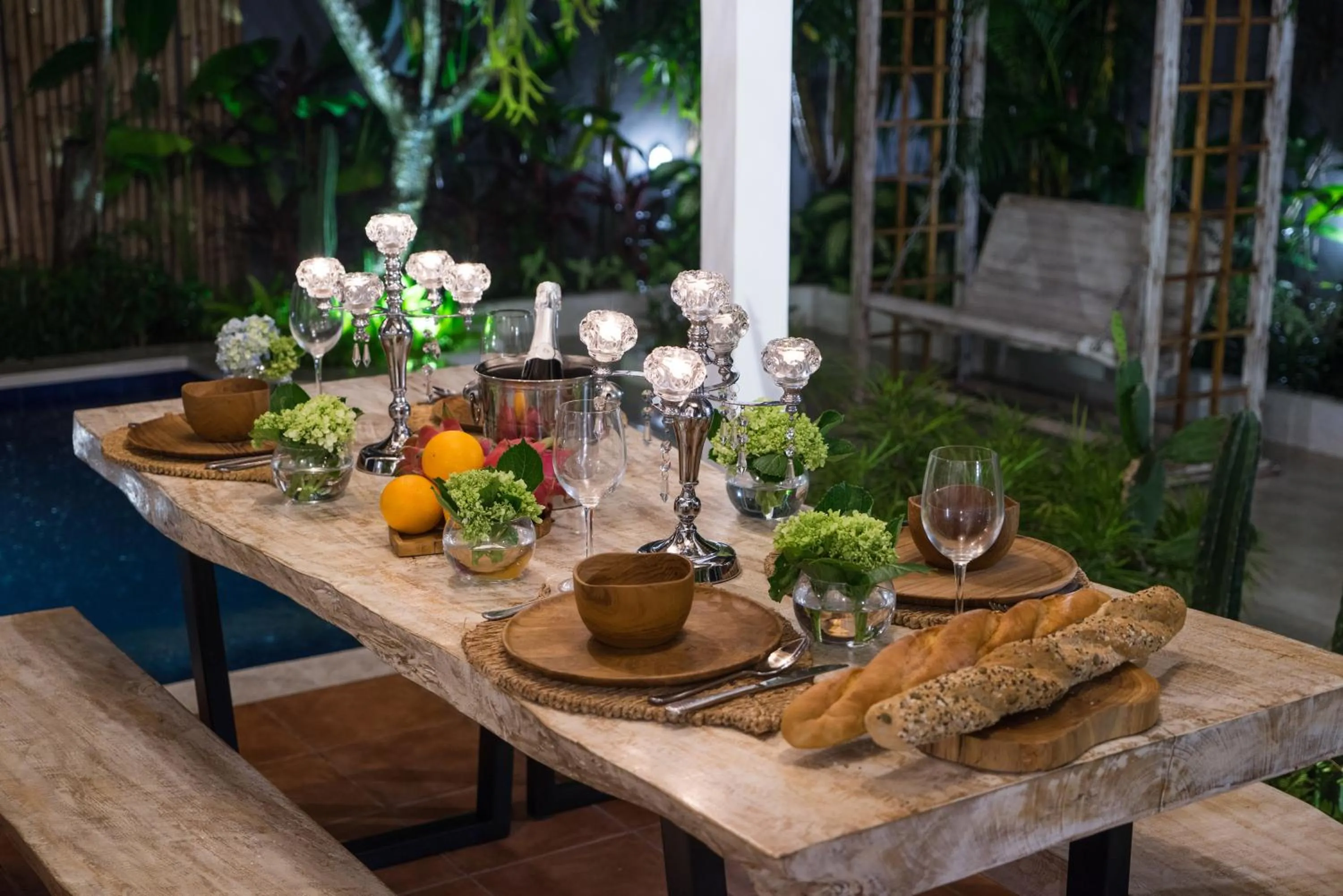 Dining area in Smiling Cactus Villas