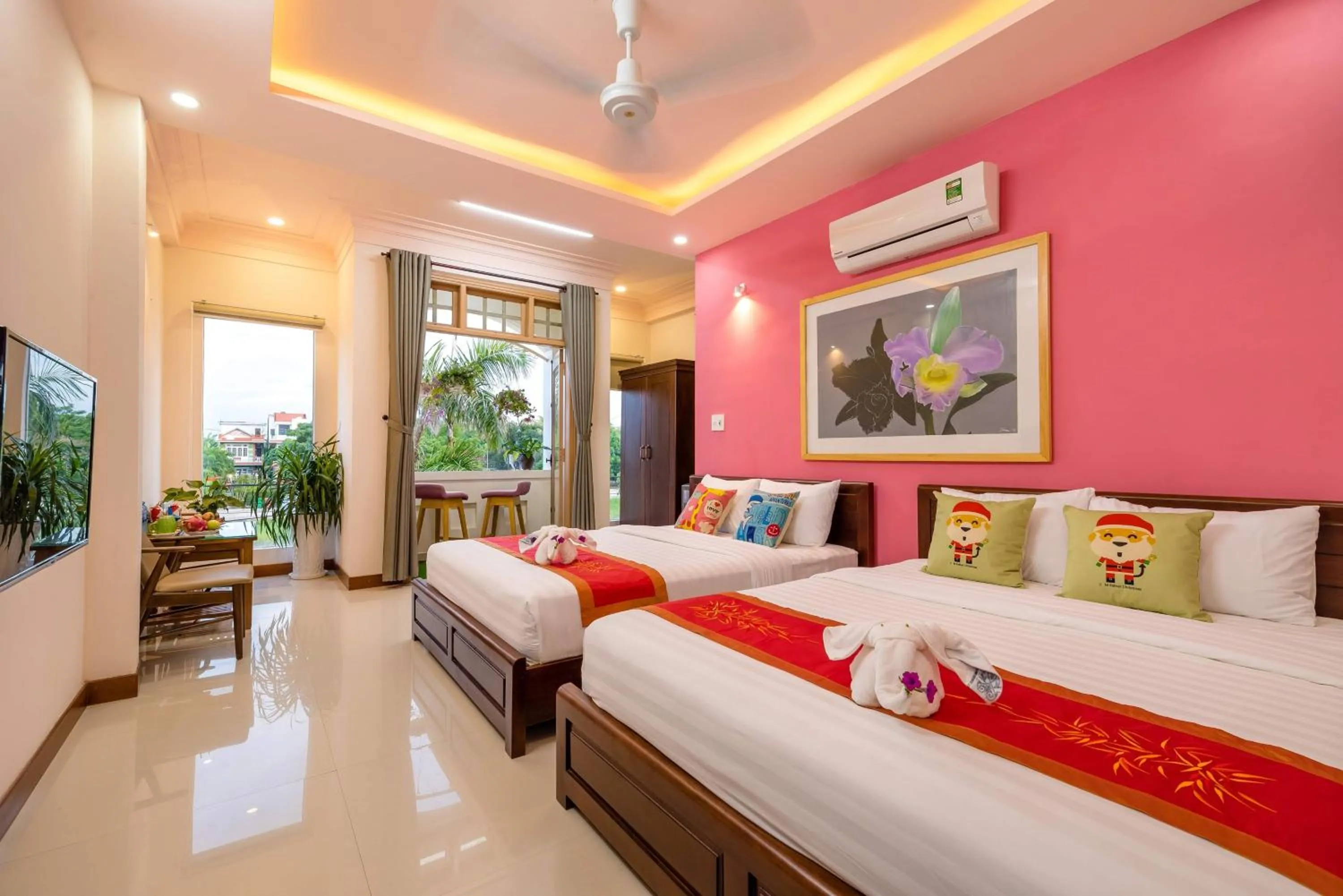 Bed in Luna Rossa Villa