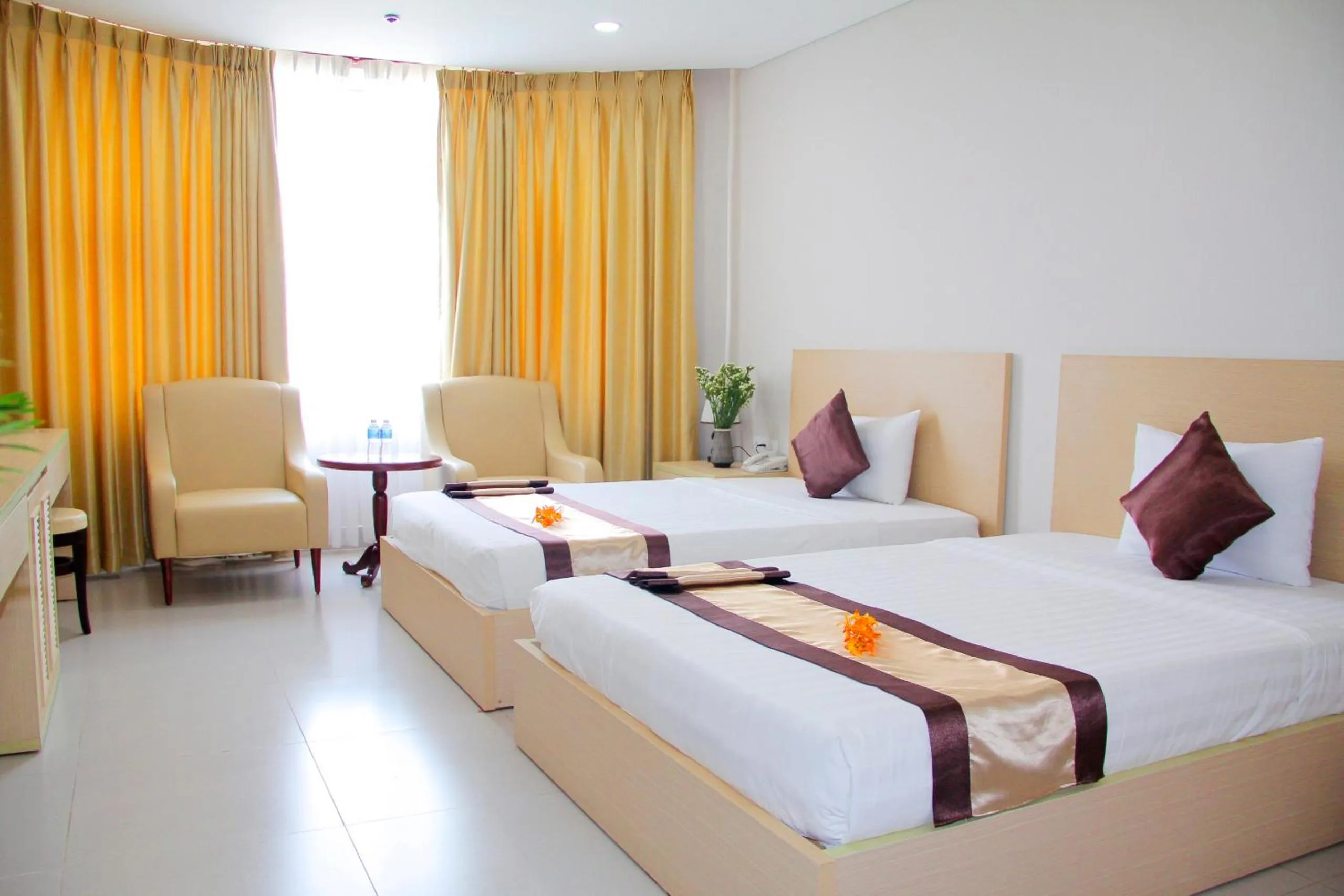 Bed in Victory Hotel Tây Ninh